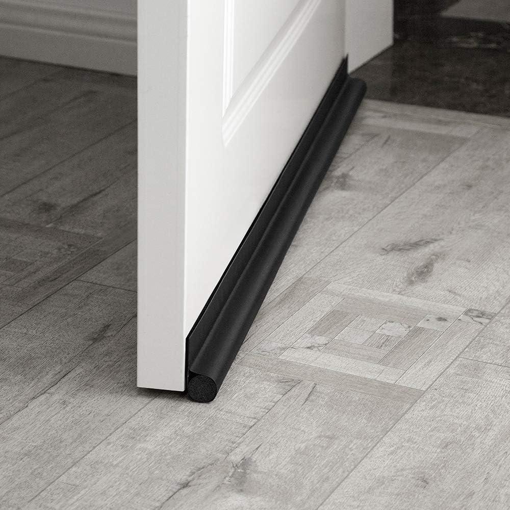 MAXTID Tapón de Corrientes para Puerta 91 cm Negro Ajustable