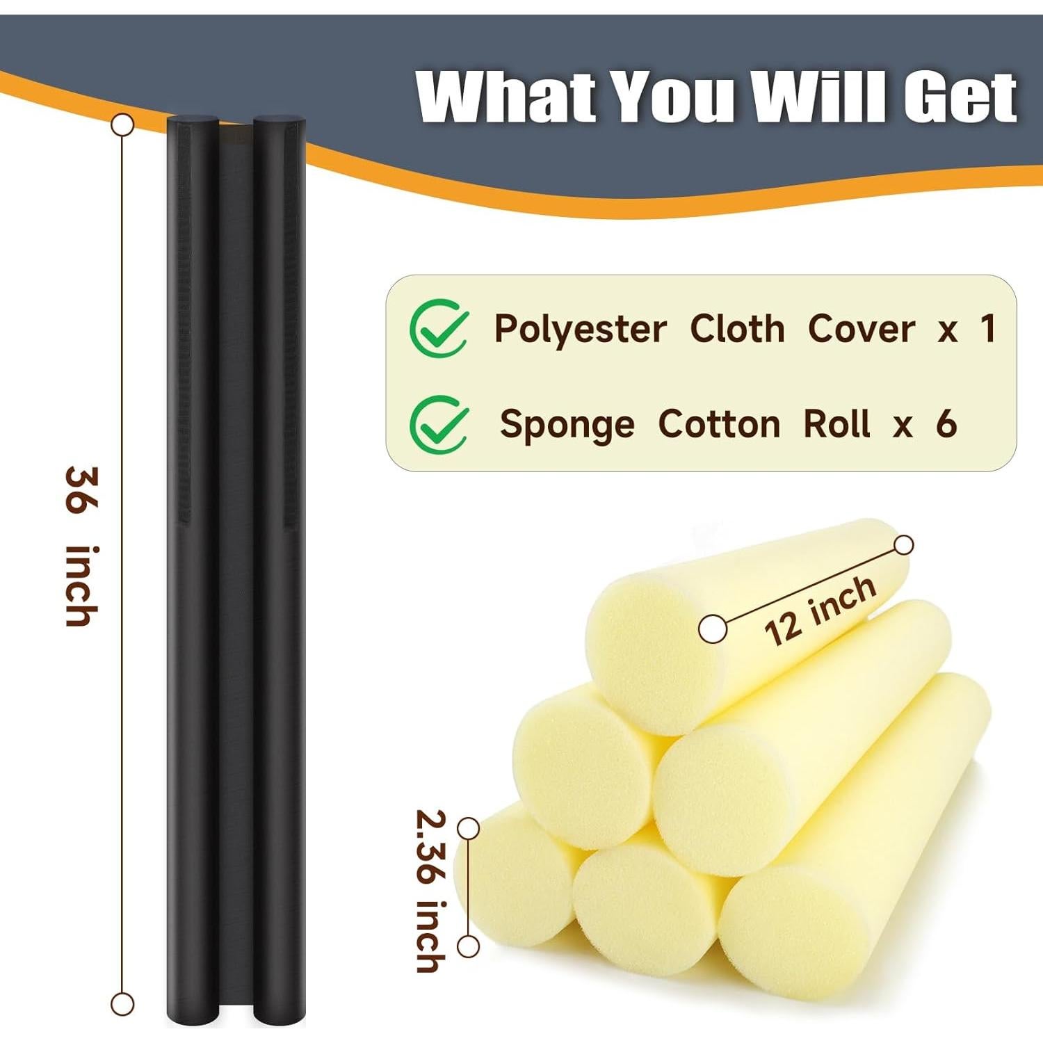 Detenedor de Corrientes de Aire BlissTrends 36" Negro