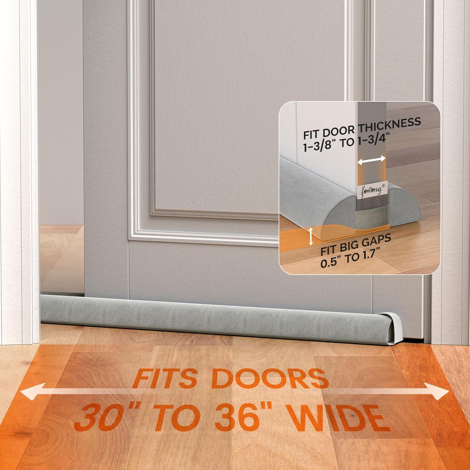 Tapón para Corrientes de Aire fowong 91.44 cm Ajustable Gris