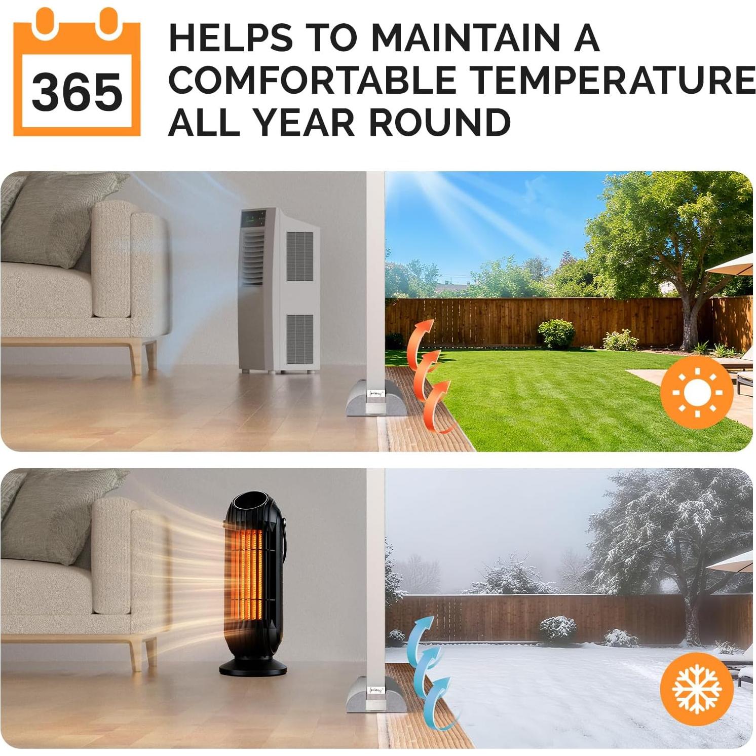 Tapón para Corrientes de Aire fowong 91.44 cm Ajustable Gris