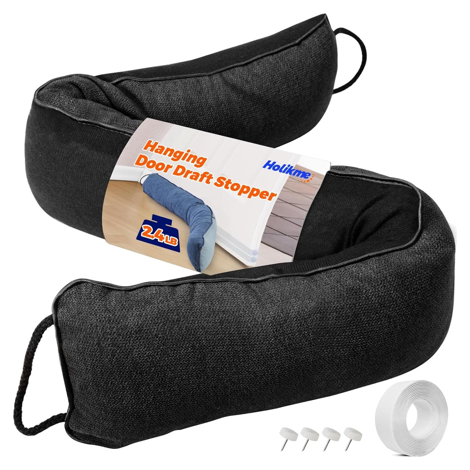 Tope de Puerta Holikme 91 cm Negro, Bloqueador de Corrientes