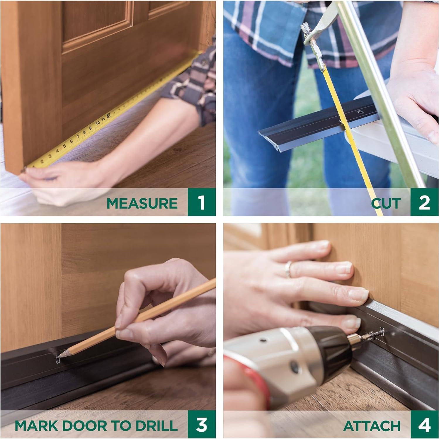 Barrera de Puerta M-D Building 91 cm Aluminio Plata