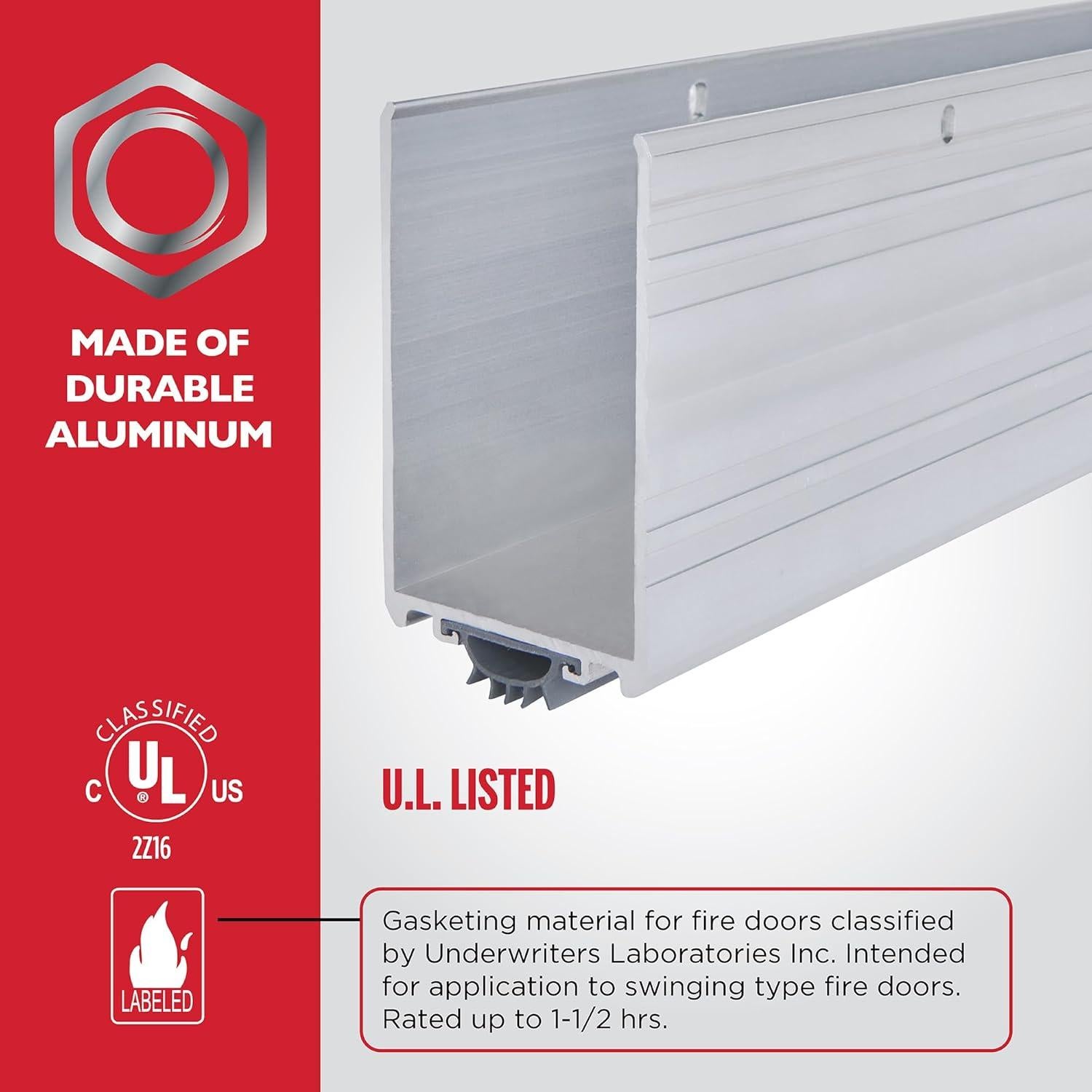 Sello de Puerta Inferior M-D 91.44 cm Aluminio y Vinilo Ahorra Energía