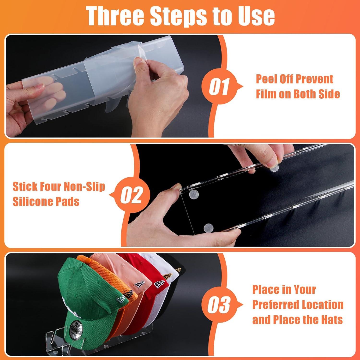 Soporte para Sombreros Sloworld Acrílico 2 Piezas 14 Sombreros