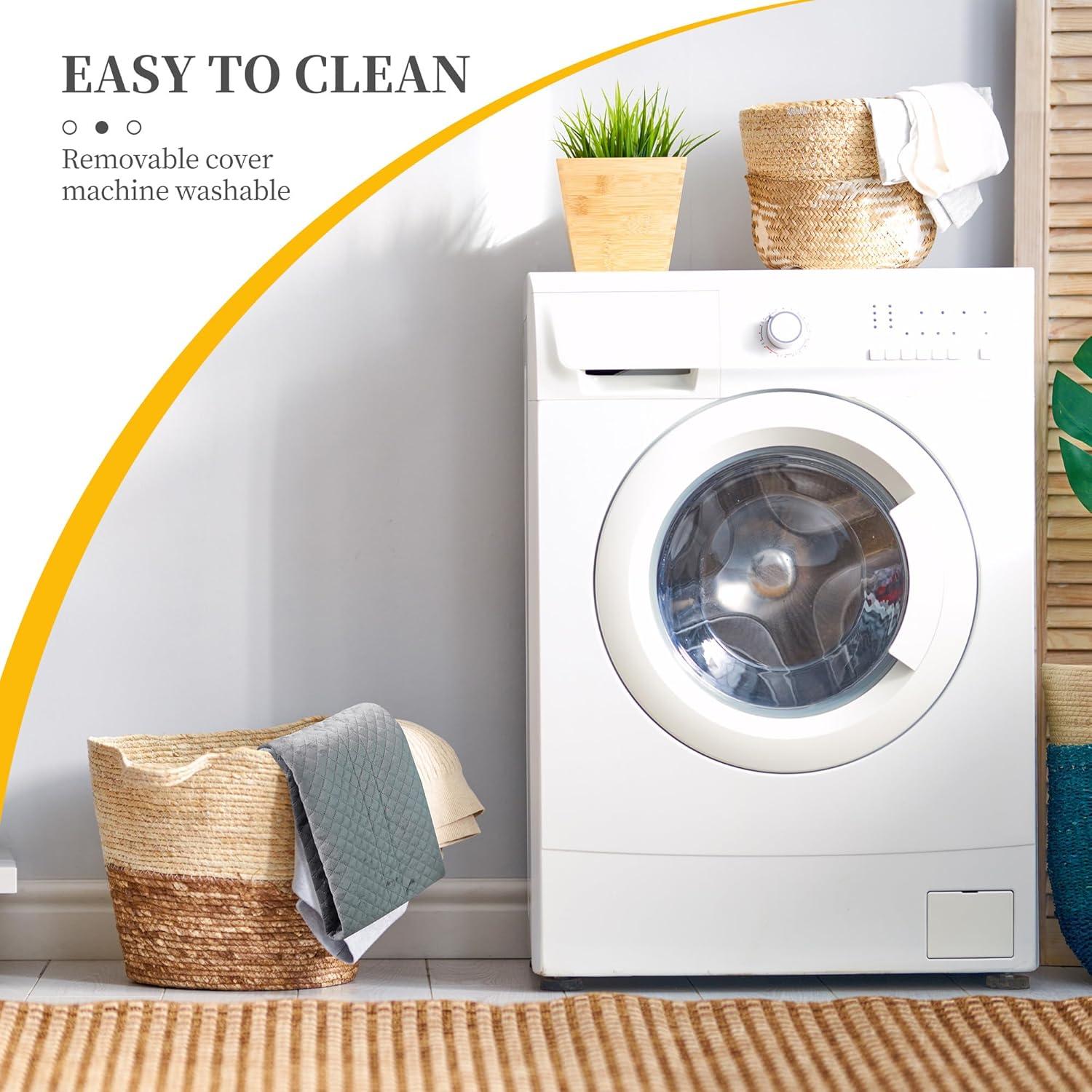 Tapón de Draft de Puerta Ciieyuo Terciopelo 76-91 cm Gris