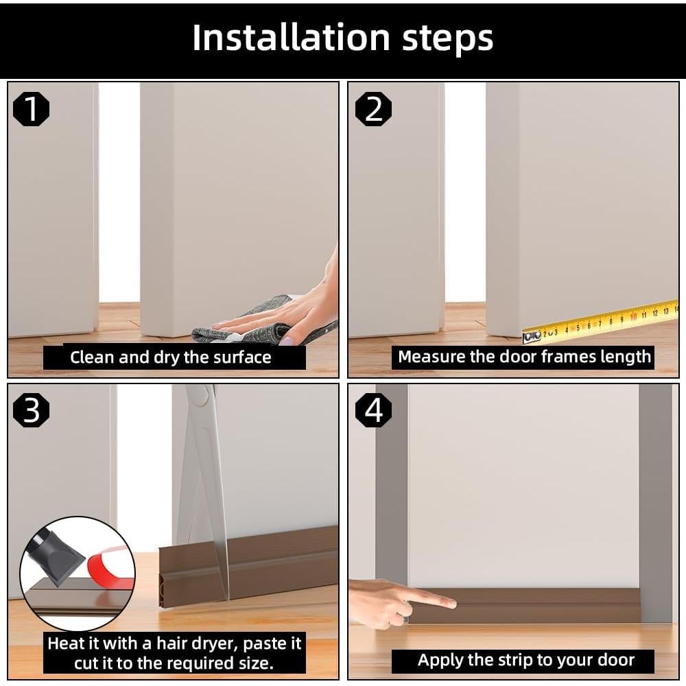 Tapón para Corrientes de Aire Ormein 99 cm Marrón Silicona