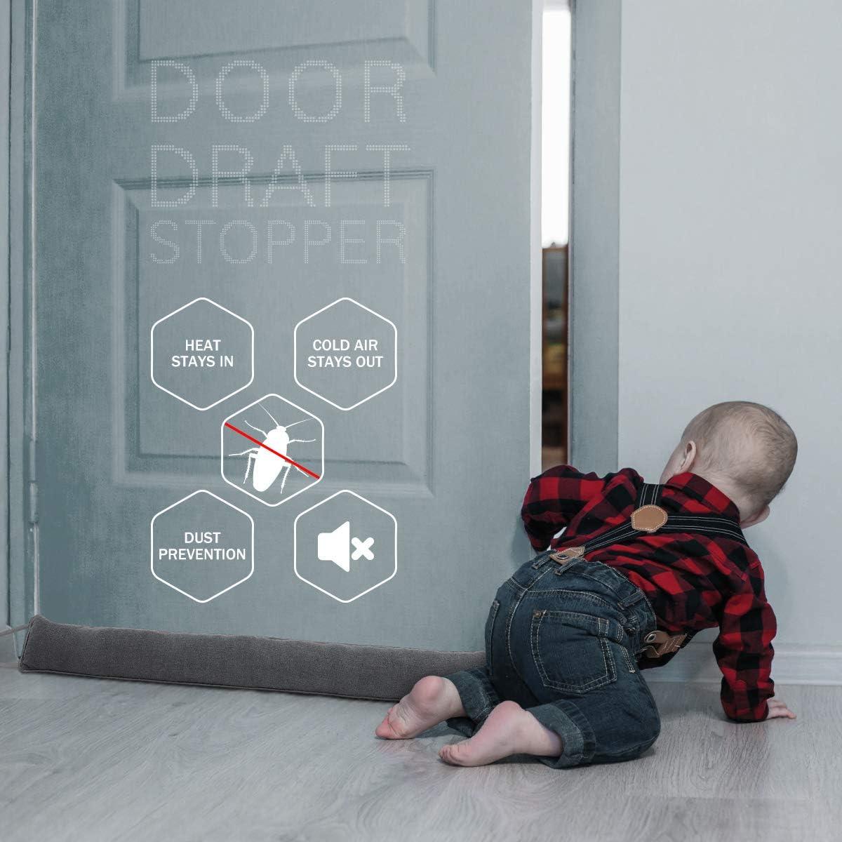 Tope de Draft Tuffen 81 cm Gris Bloqueador de Ruido