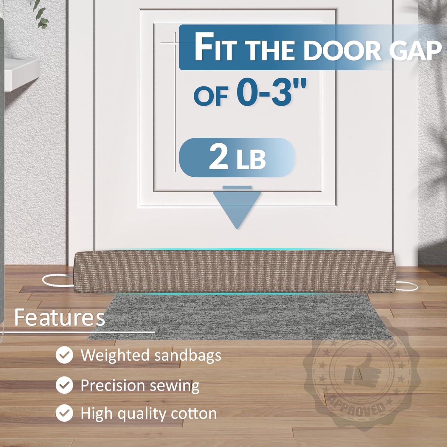 Bloqueador de Corrientes de Aire SYIPO 89.9 cm Marrón