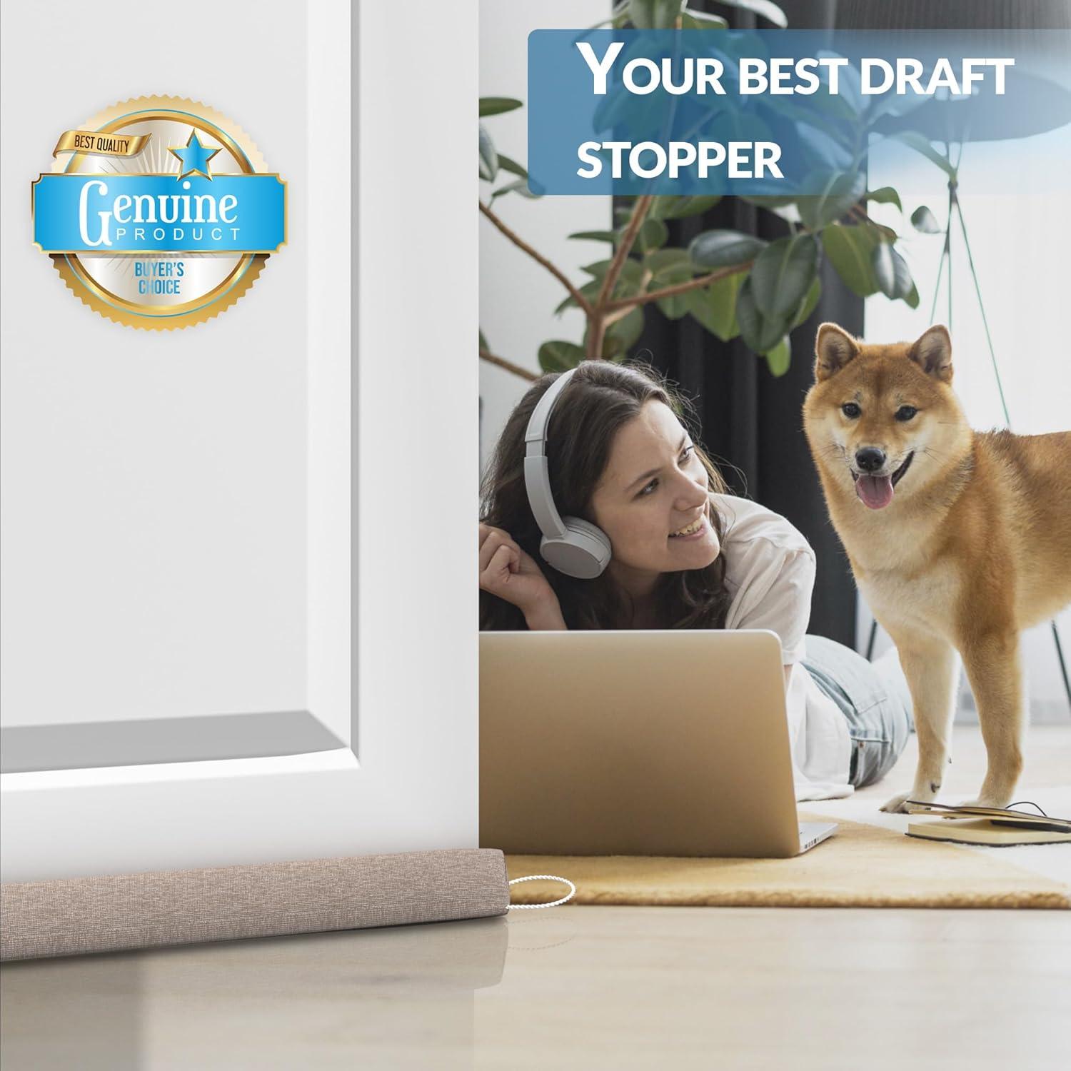 Bloqueador de Corrientes de Aire SYIPO 89.9 cm Marrón