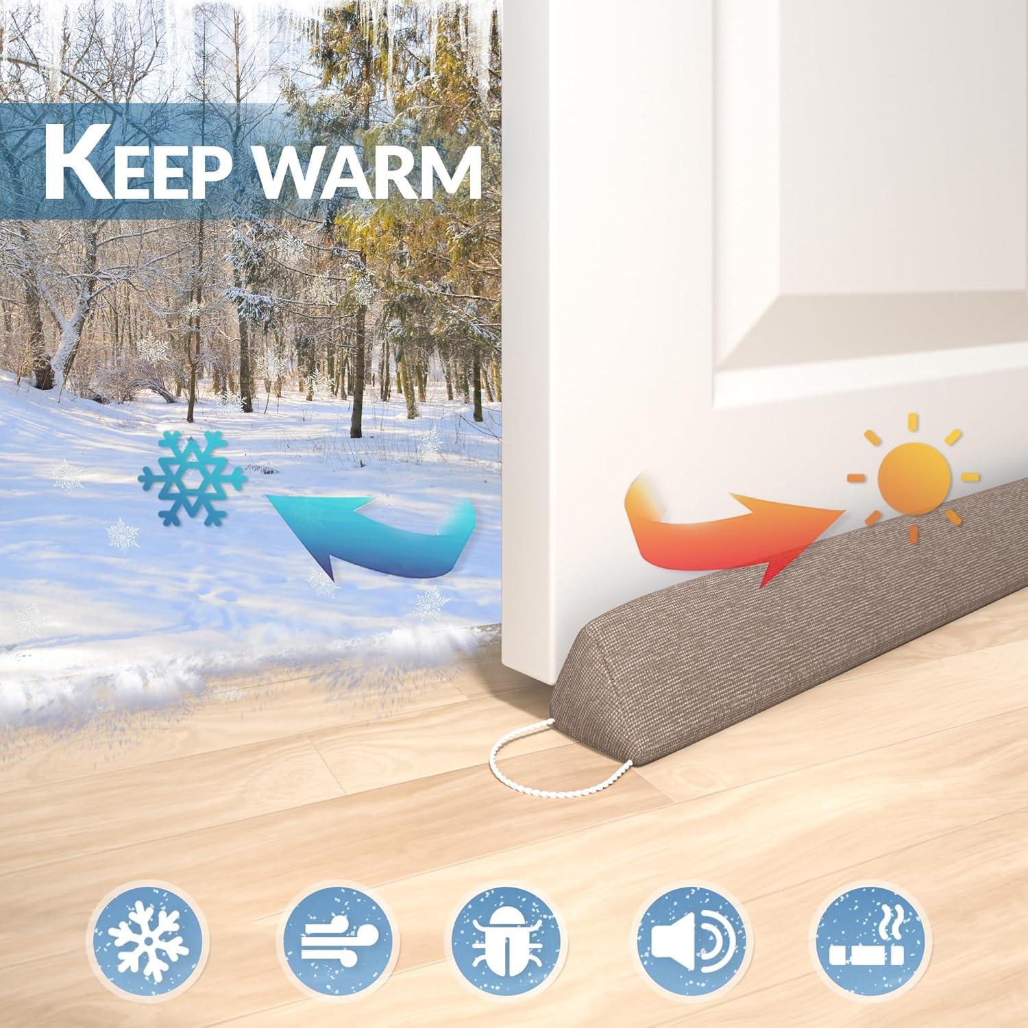 Bloqueador de Corrientes de Aire SYIPO 89.9 cm Marrón