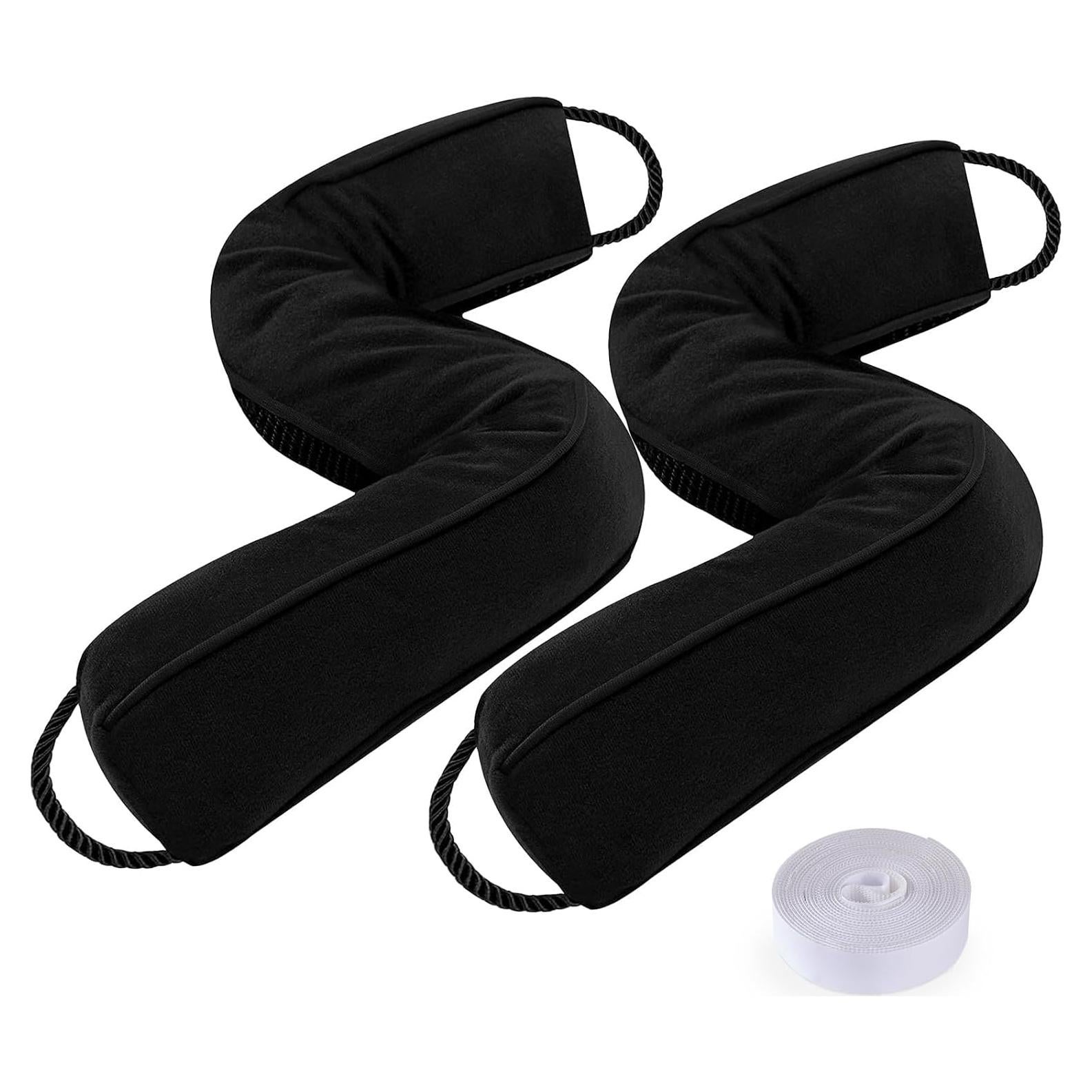 Tope de Puerta Sunolga 2 Piezas 97 cm Negro Lavable