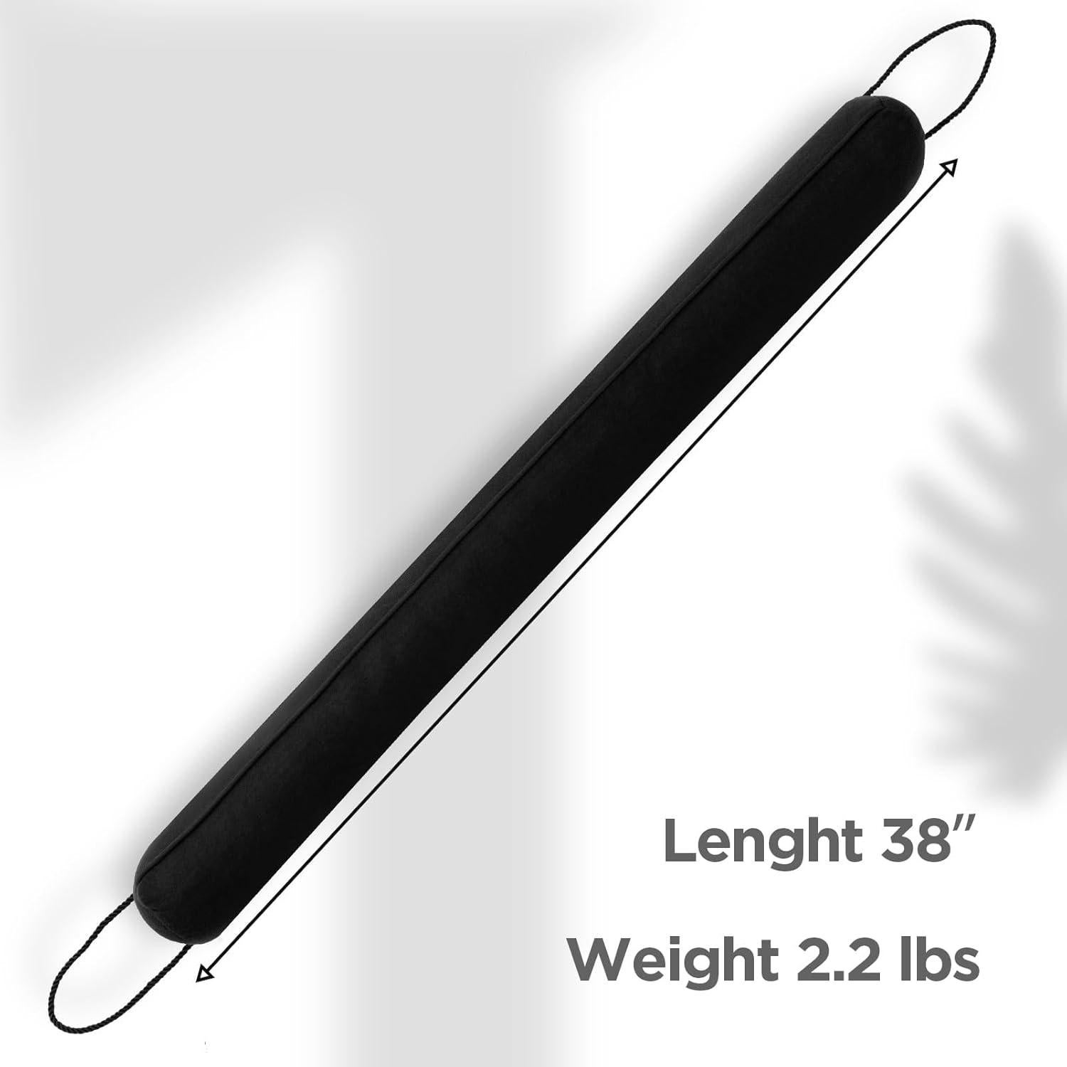 Tope de Puerta Sunolga 2 Piezas 97 cm Negro Lavable