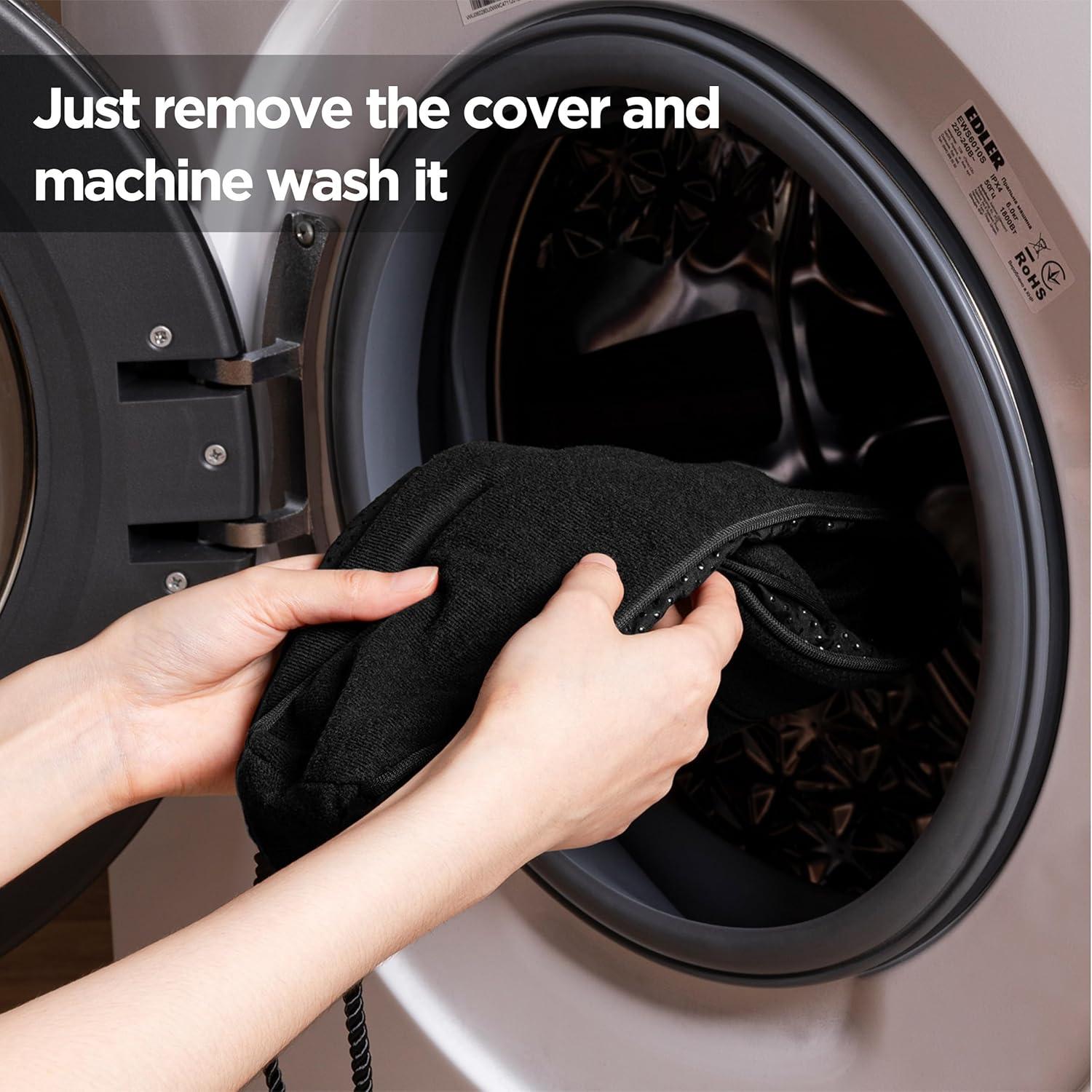 Tope de Puerta Sunolga 2 Piezas 97 cm Negro Lavable