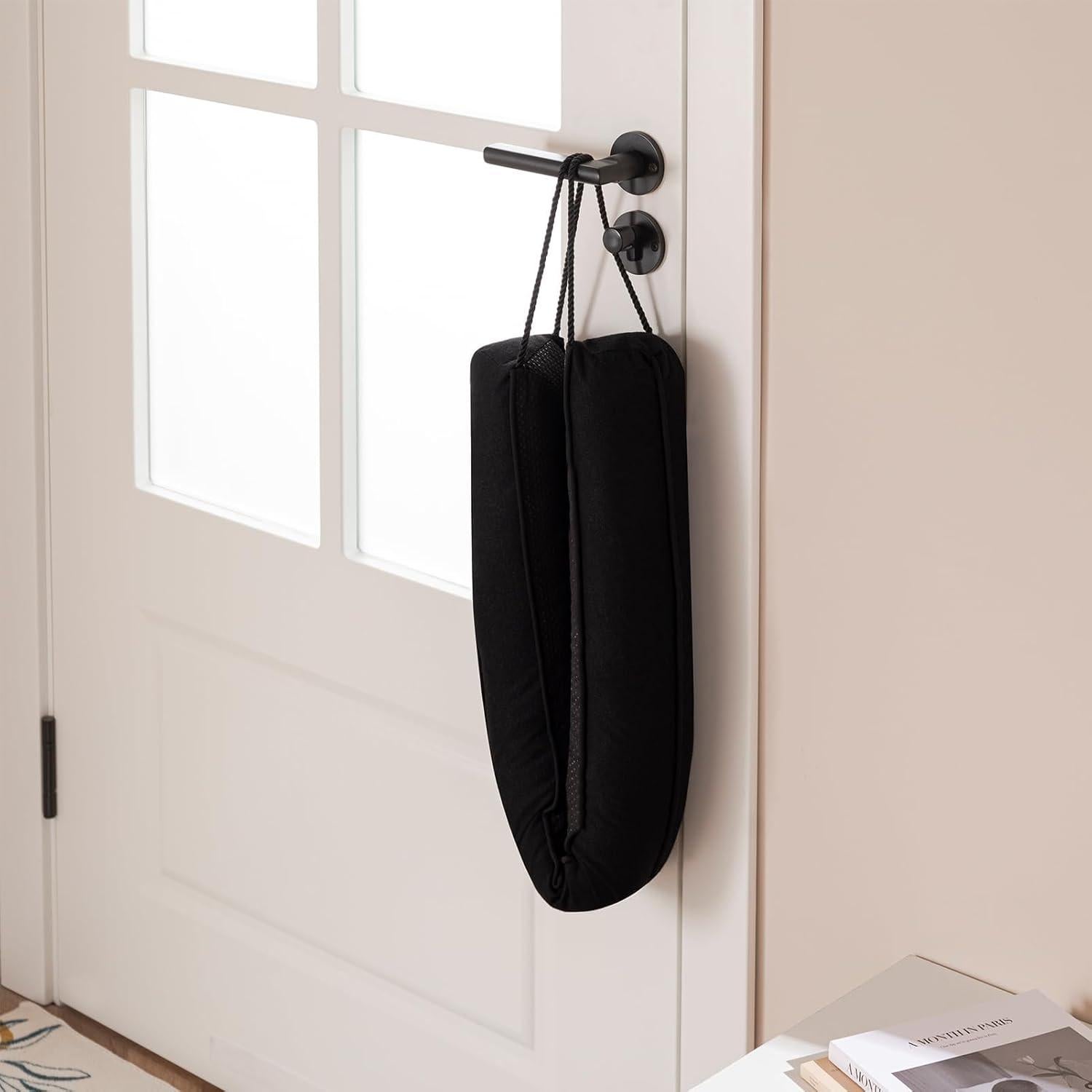 Tope de Puerta Sunolga 2 Piezas 97 cm Negro Lavable