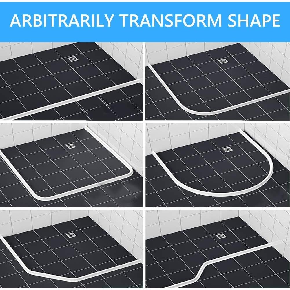 Dique de Ducha Colapsable Duzzy 67 Pulgadas Blanco