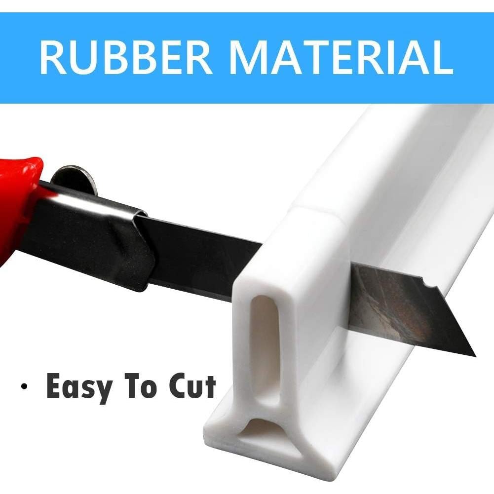 Dique de Ducha Colapsable Duzzy 67 Pulgadas Blanco