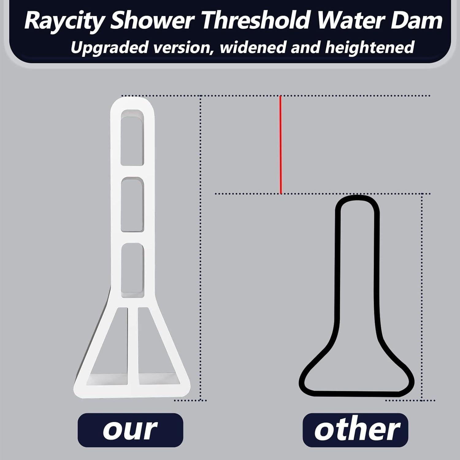 Dique Colapsable de Ducha Raycity 67 cm Blanco