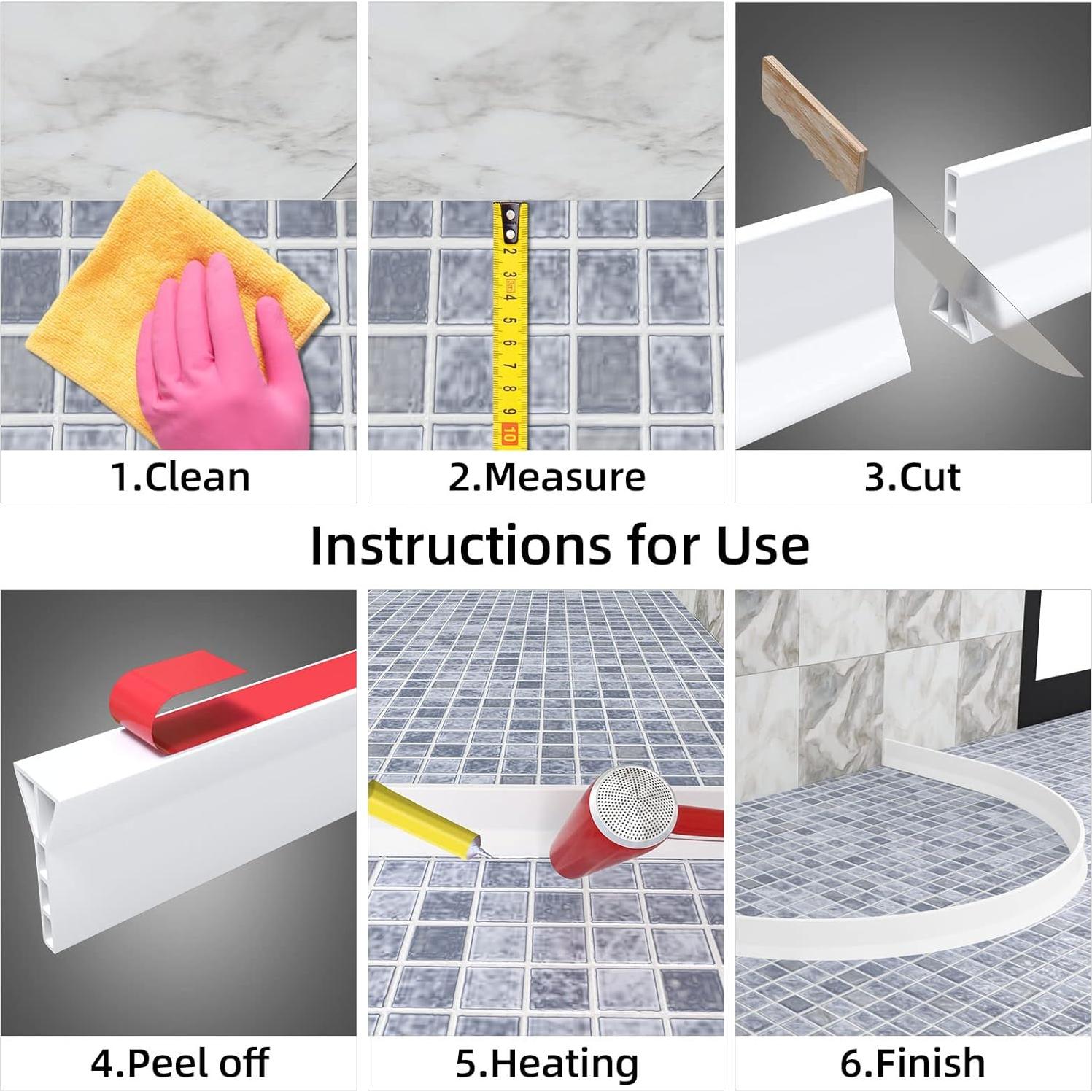 Dique Colapsable de Ducha Raycity 67 cm Blanco