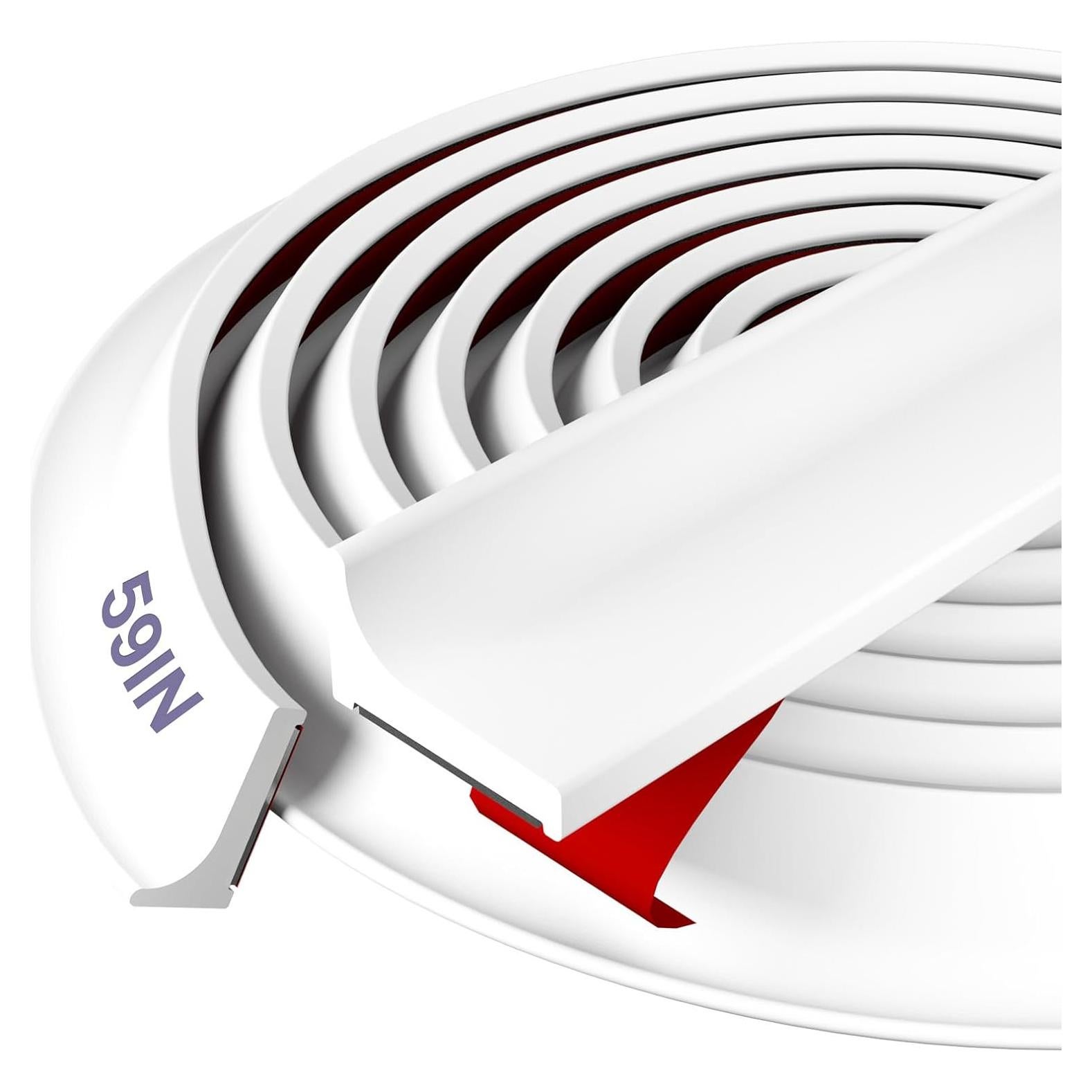 Umbral de Ducha Hzetuu 1.5M Barrera de Agua Silicona Blanca