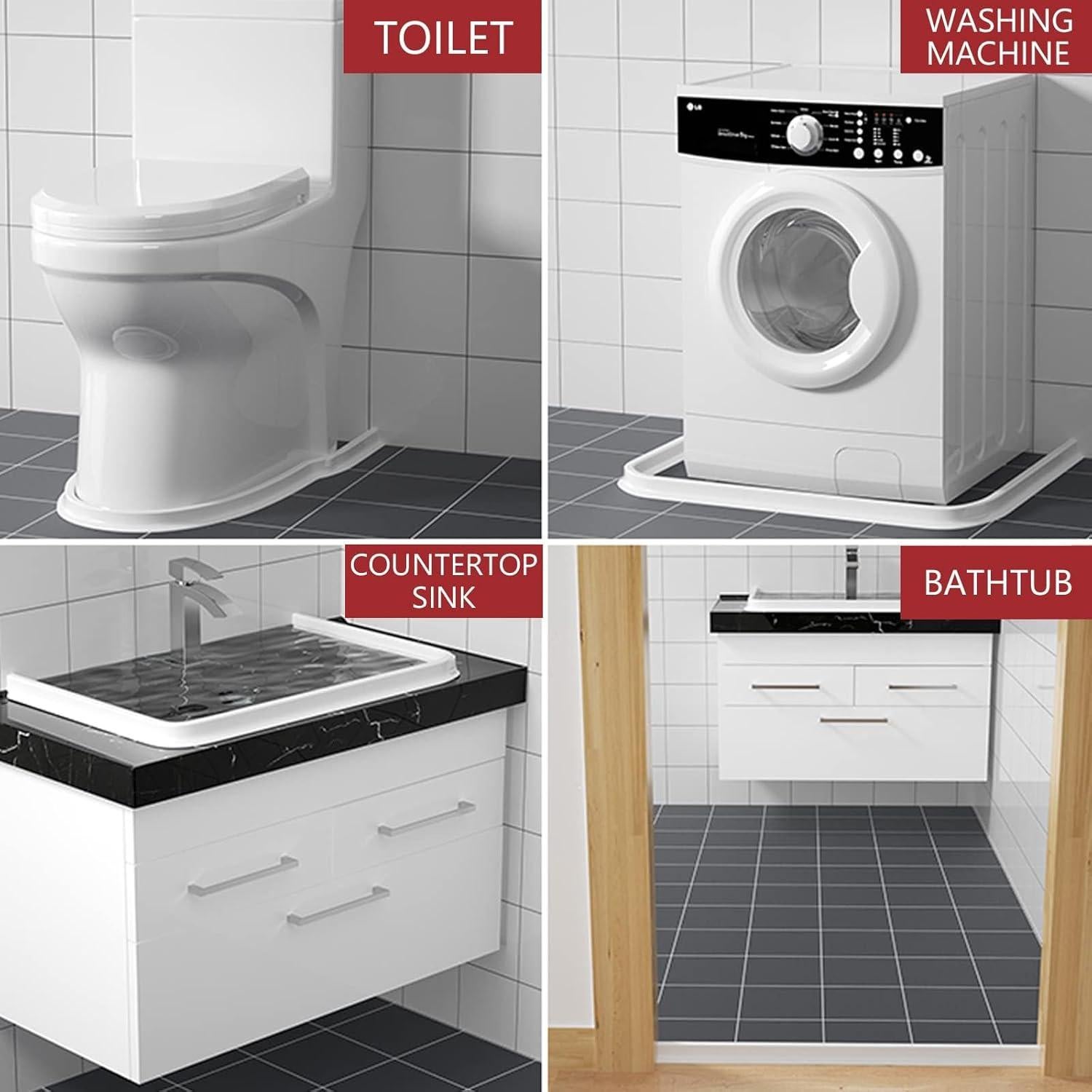 Umbral de Ducha Colapsable Frantie 1.68m Barrera Agua