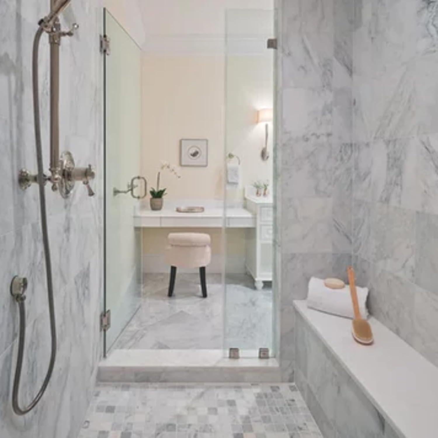 Umbral de Mármol Ingenierizado Blanco 60x10 cm Threshold.Shop