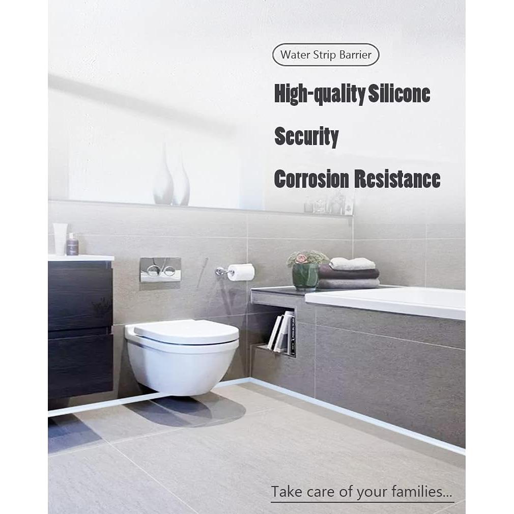 Tira de Agua de Silicona Eohmay 198 cm para Ducha y Fregadero