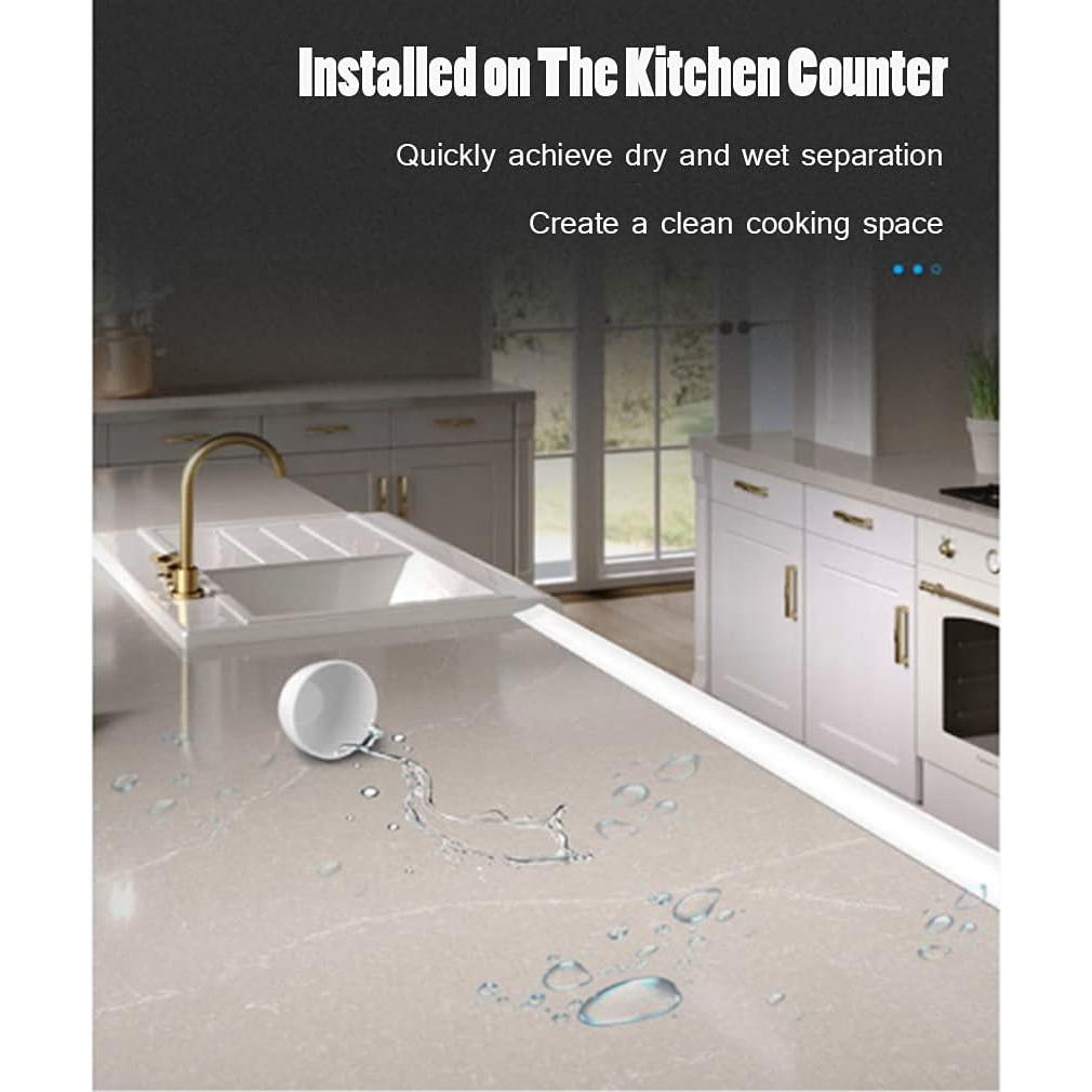 Tira de Agua de Silicona Eohmay 198 cm para Ducha y Fregadero