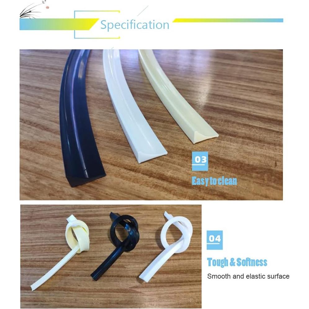 Tira de Agua de Silicona Eohmay 198 cm para Ducha y Fregadero