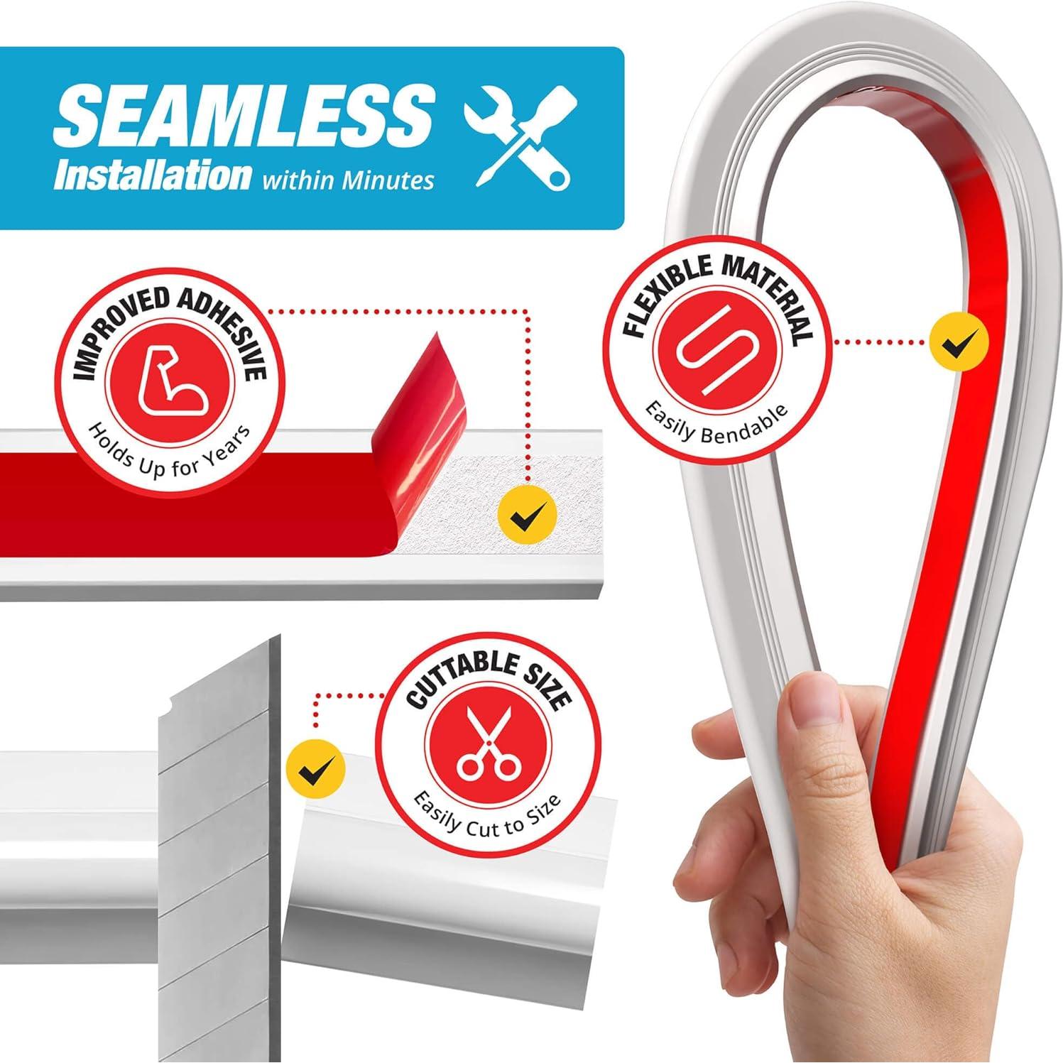 Barrera de Ducha Hippo Dam 170 cm Blanca - Protector Agua