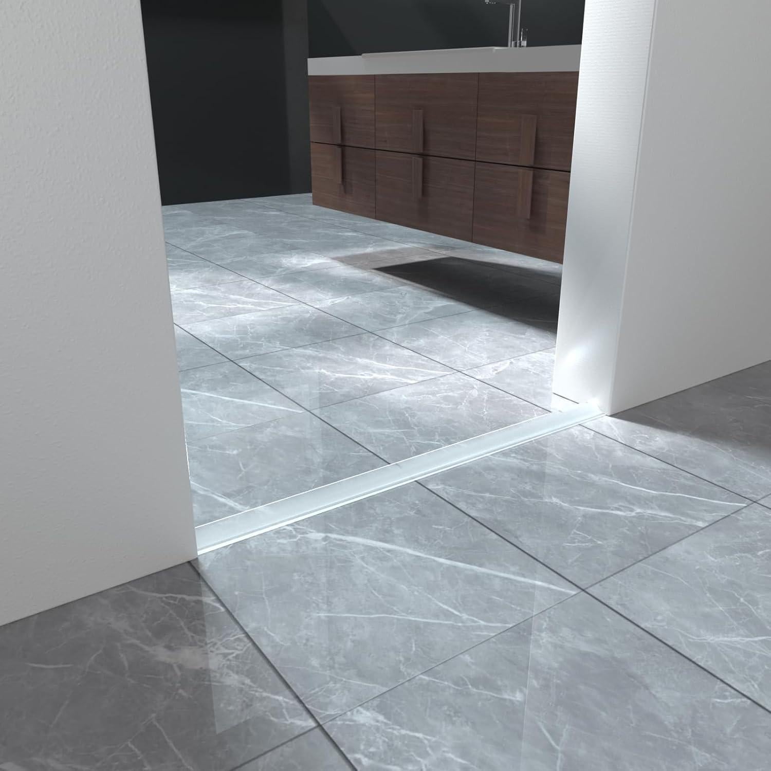 Umbral de Ducha Plegable 100 cm Silicona Autoadhesiva ESUFEIR