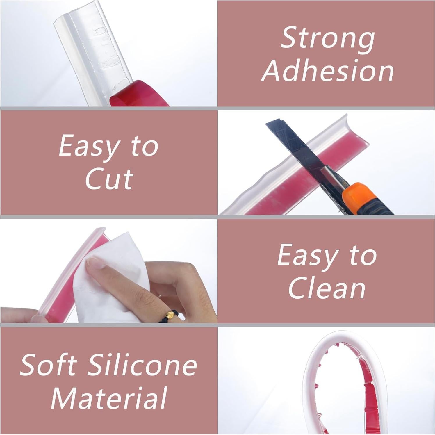 Umbral de Ducha Silicona Aecsze 198 cm Barrera Impermeable