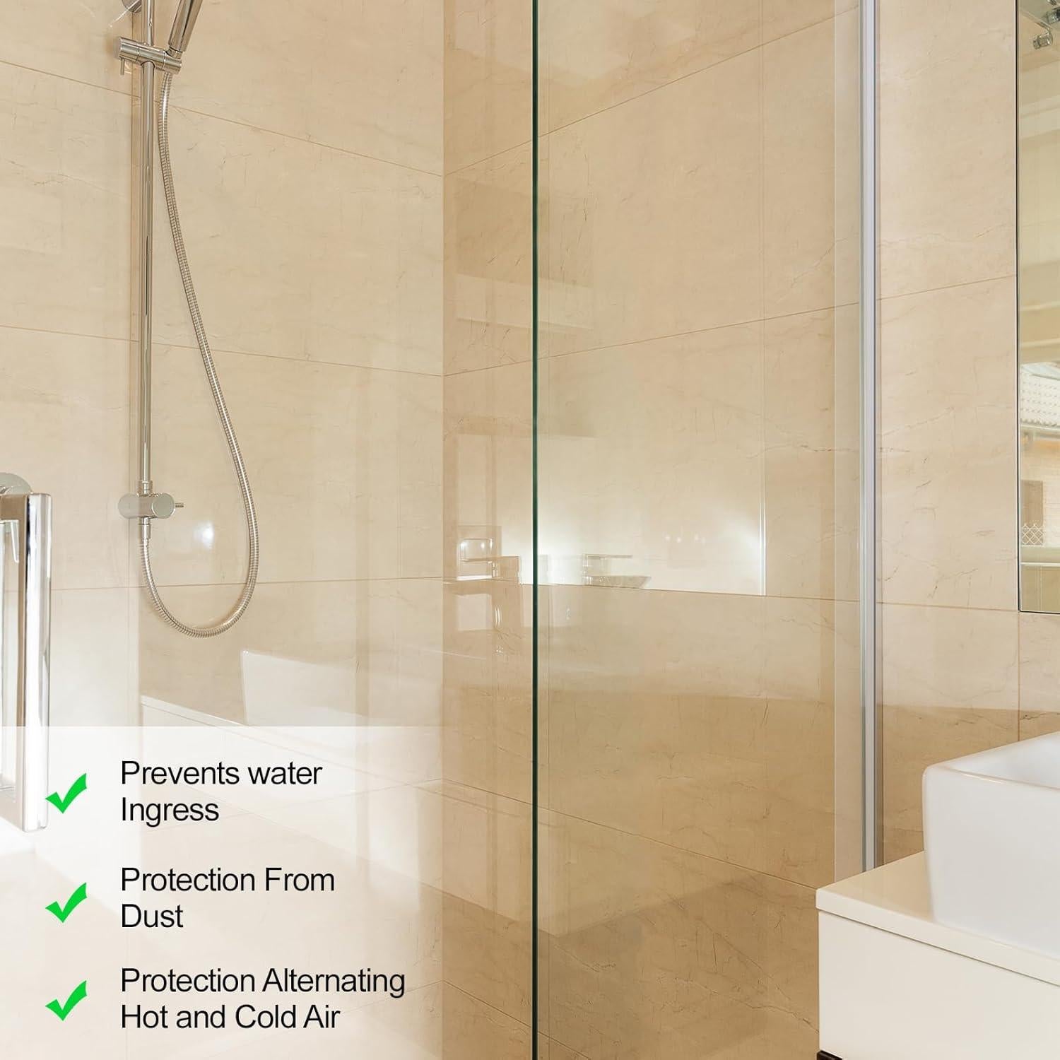 Tira de Sello L Vinilo Transparente Newtay 1,85 m 2 Pcs