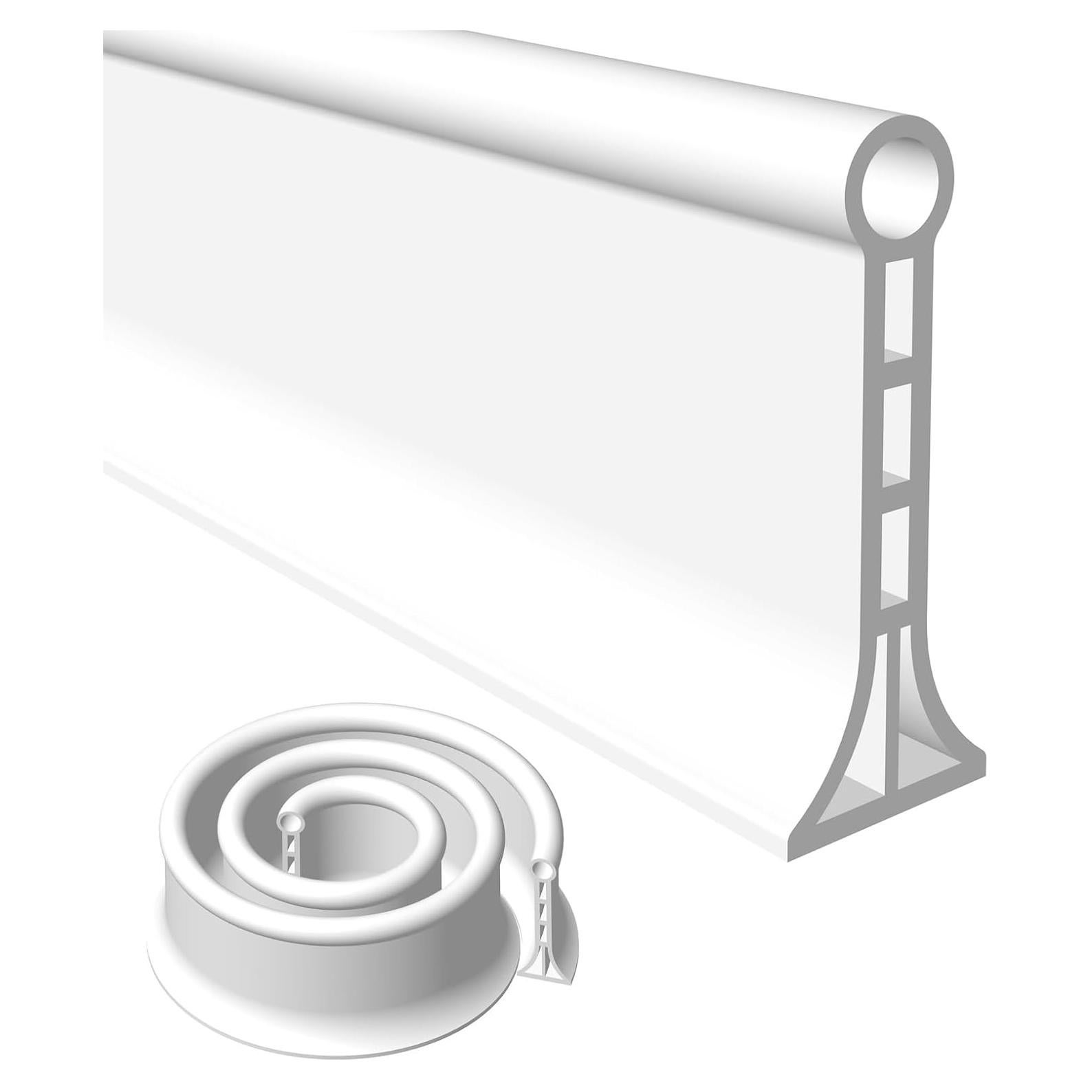 Dam de Ducha SAIKOOWA 99 cm Silicona Blanco Antisalpicaduras