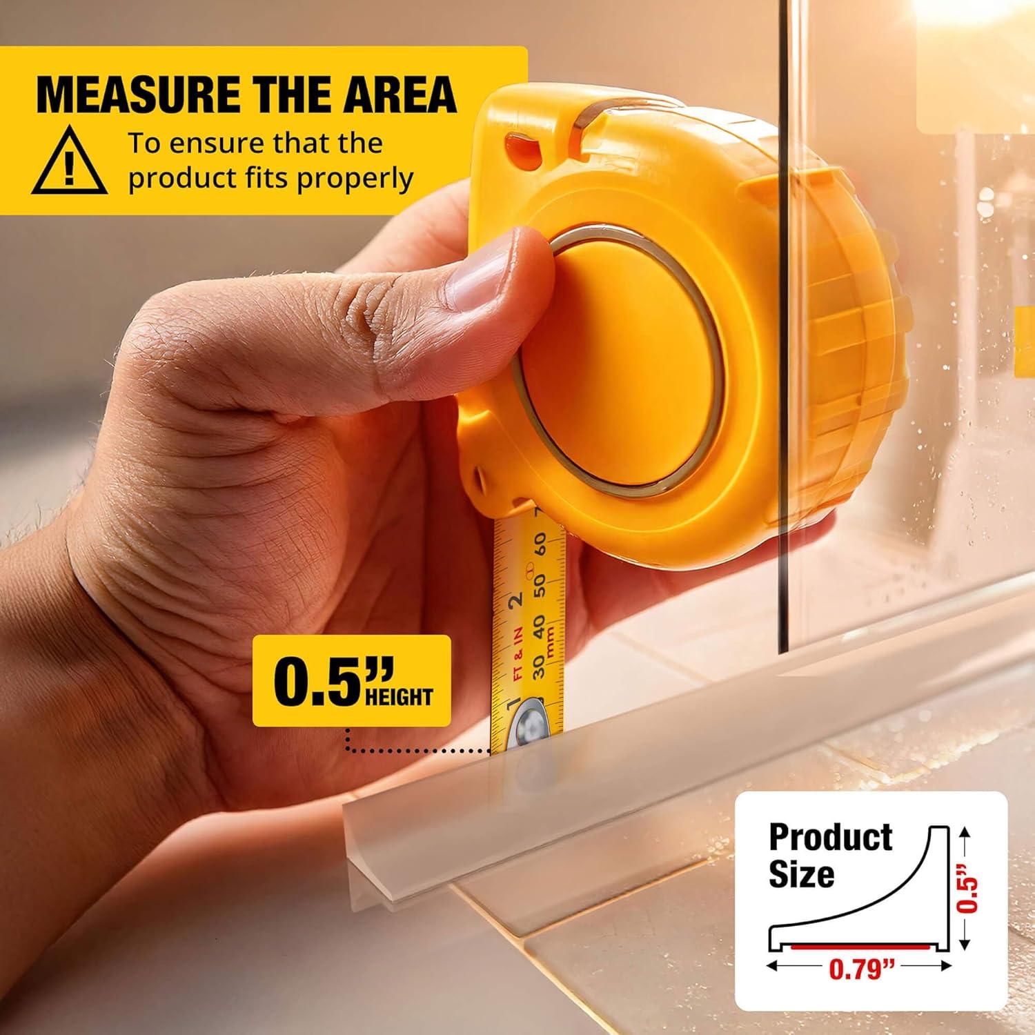 Barrera de Ducha Hippo Dam 99 cm - Bloqueador de Agua Transparente