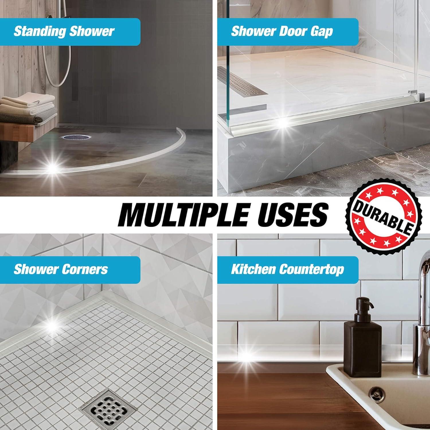 Barrera de Ducha Hippo Dam 99 cm - Bloqueador de Agua Transparente