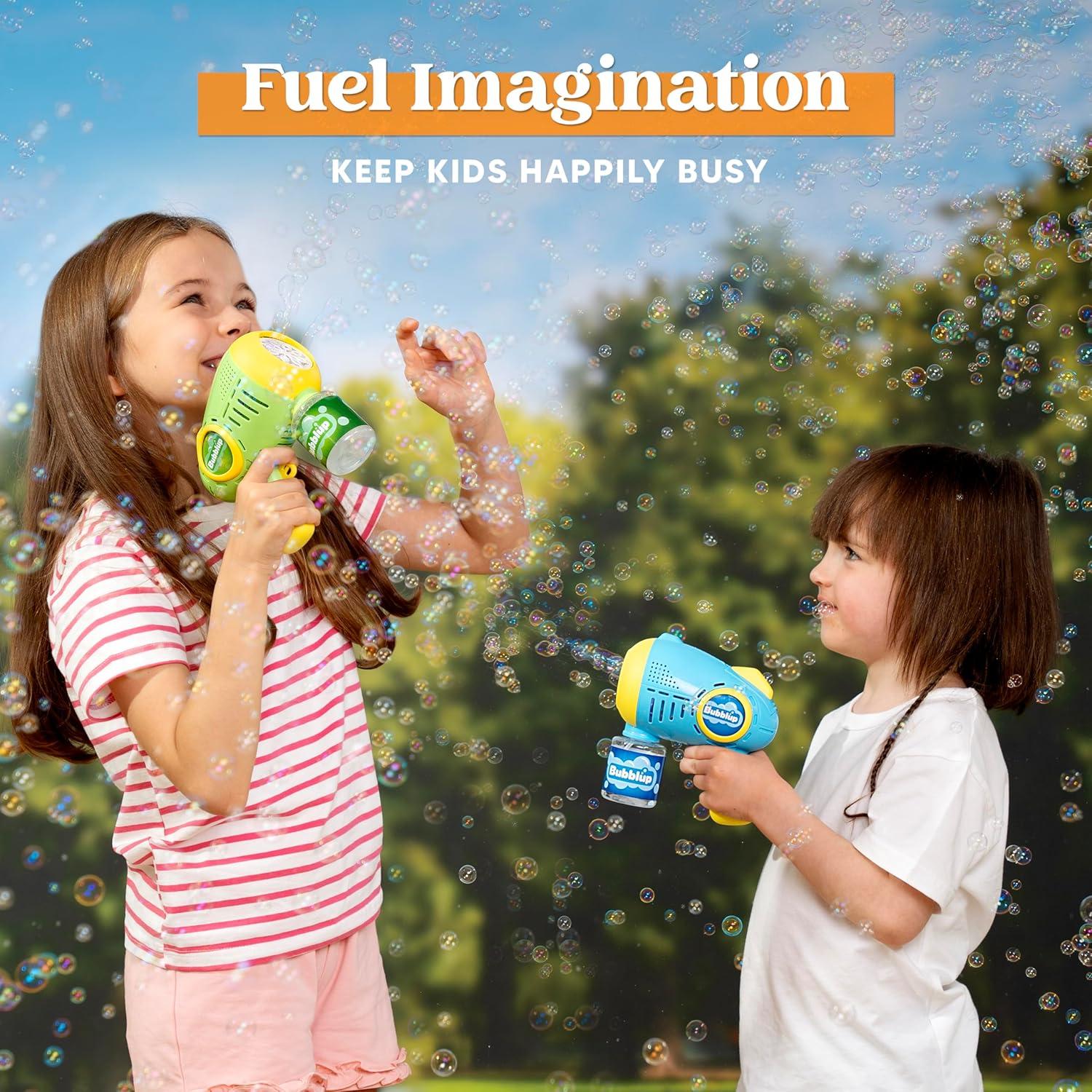 Pistolas de Burbuja JOYIN 2 Paquetes con 4 Botellas Recarga