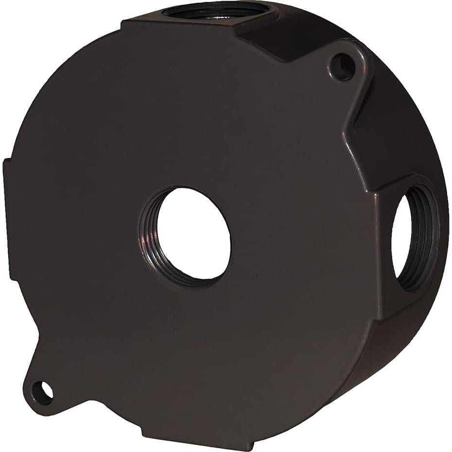 Caja Redonda Impermeable Sigma 143854-75BR 5 Agujeros 13.97 cm Bronce