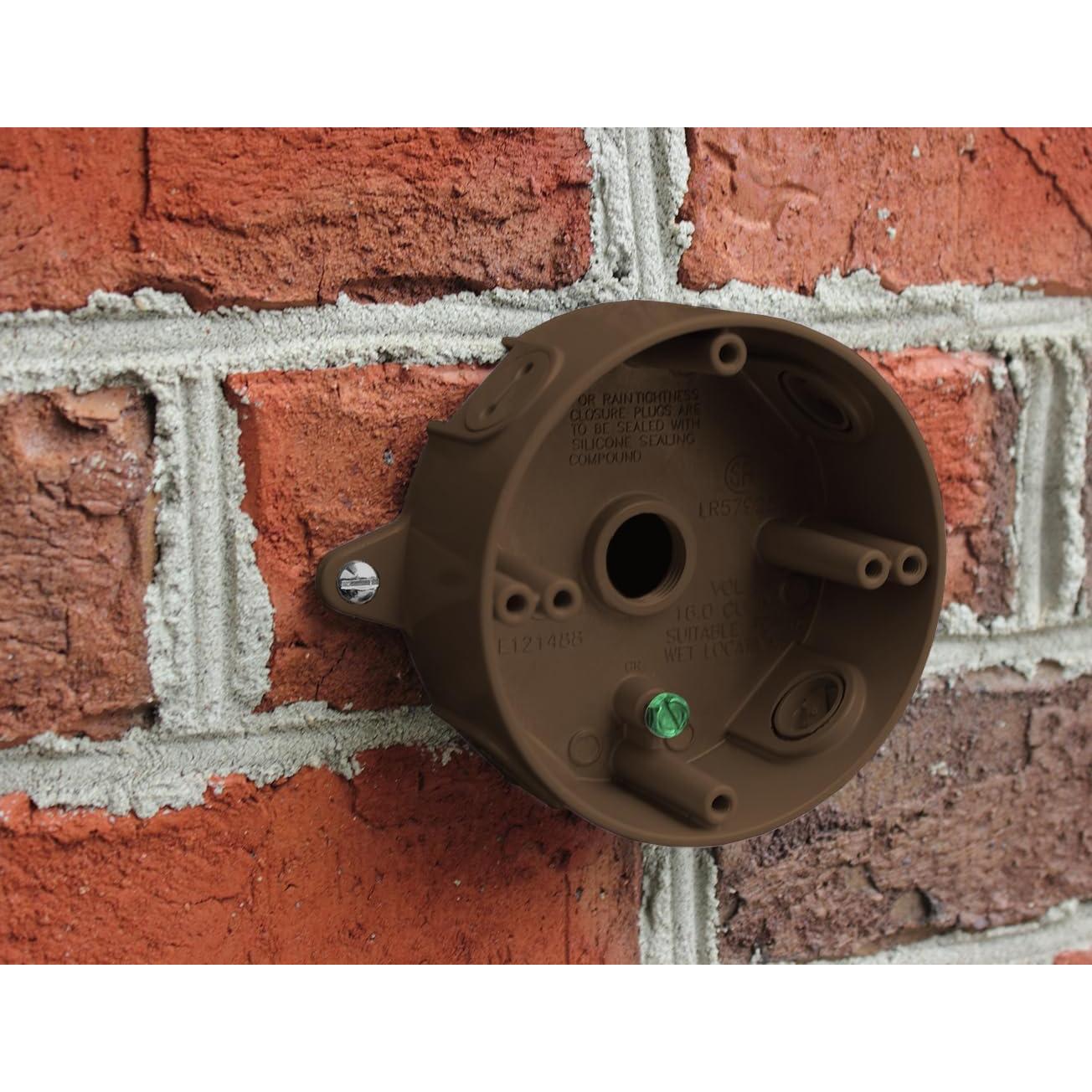 Caja Redonda Impermeable Sigma 143854-75BR 5 Agujeros 13.97 cm Bronce