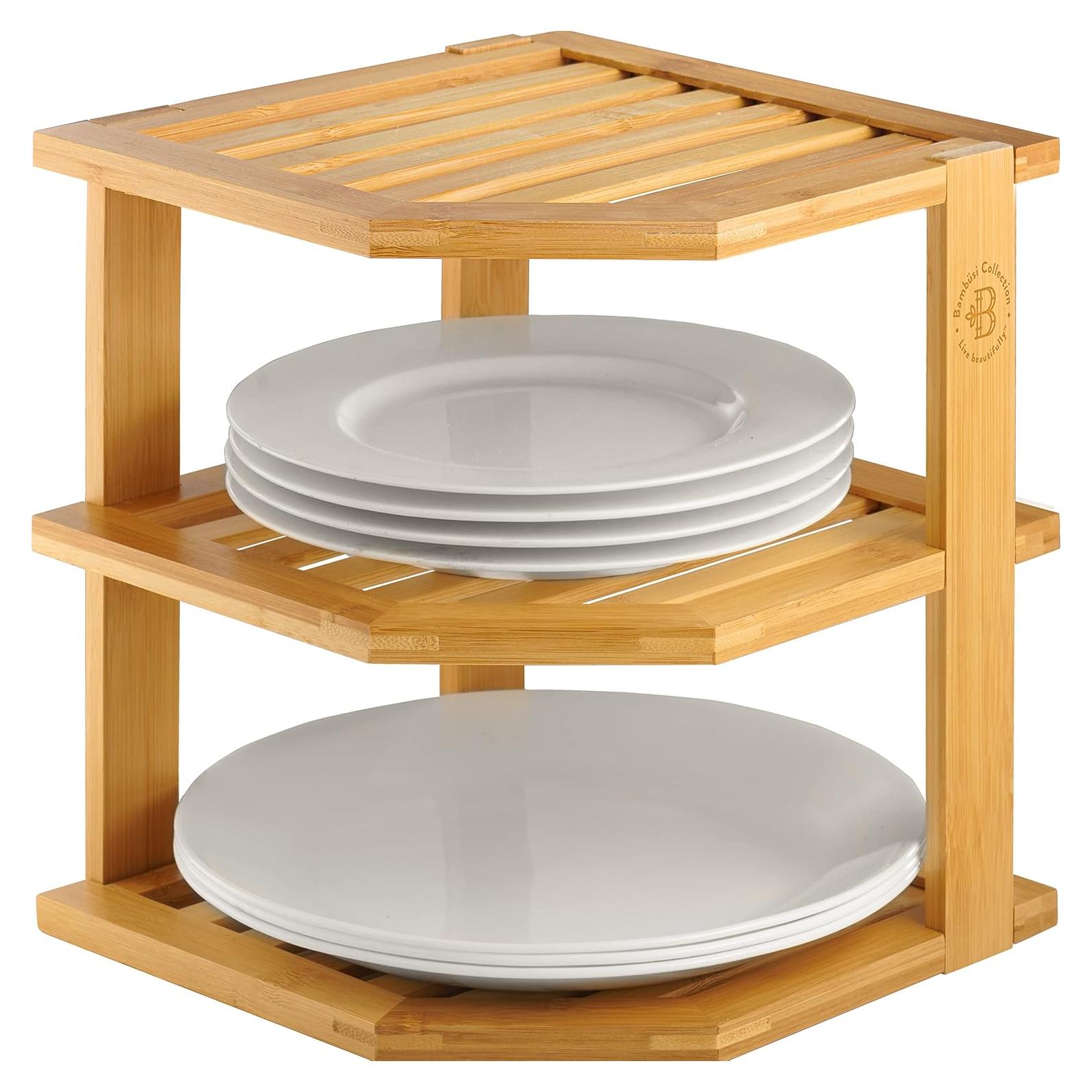 Organizador de Gabinete Bambüsi 3 Niveles Ahorra Espacio