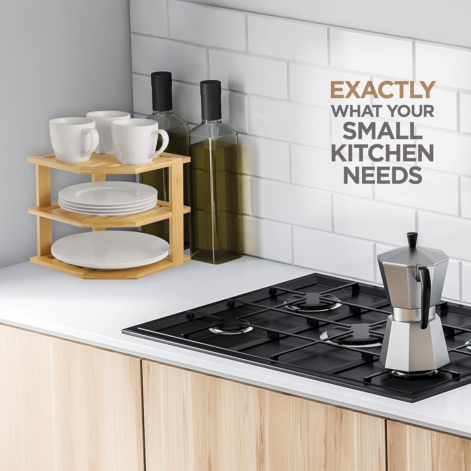 Organizador de Gabinete Bambüsi 3 Niveles Ahorra Espacio