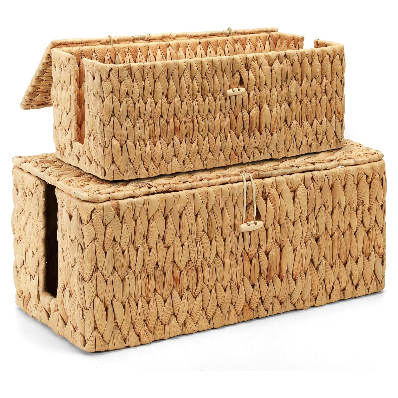 Caja Organizadora de Cables Nicemoon 2 Piezas Tejida