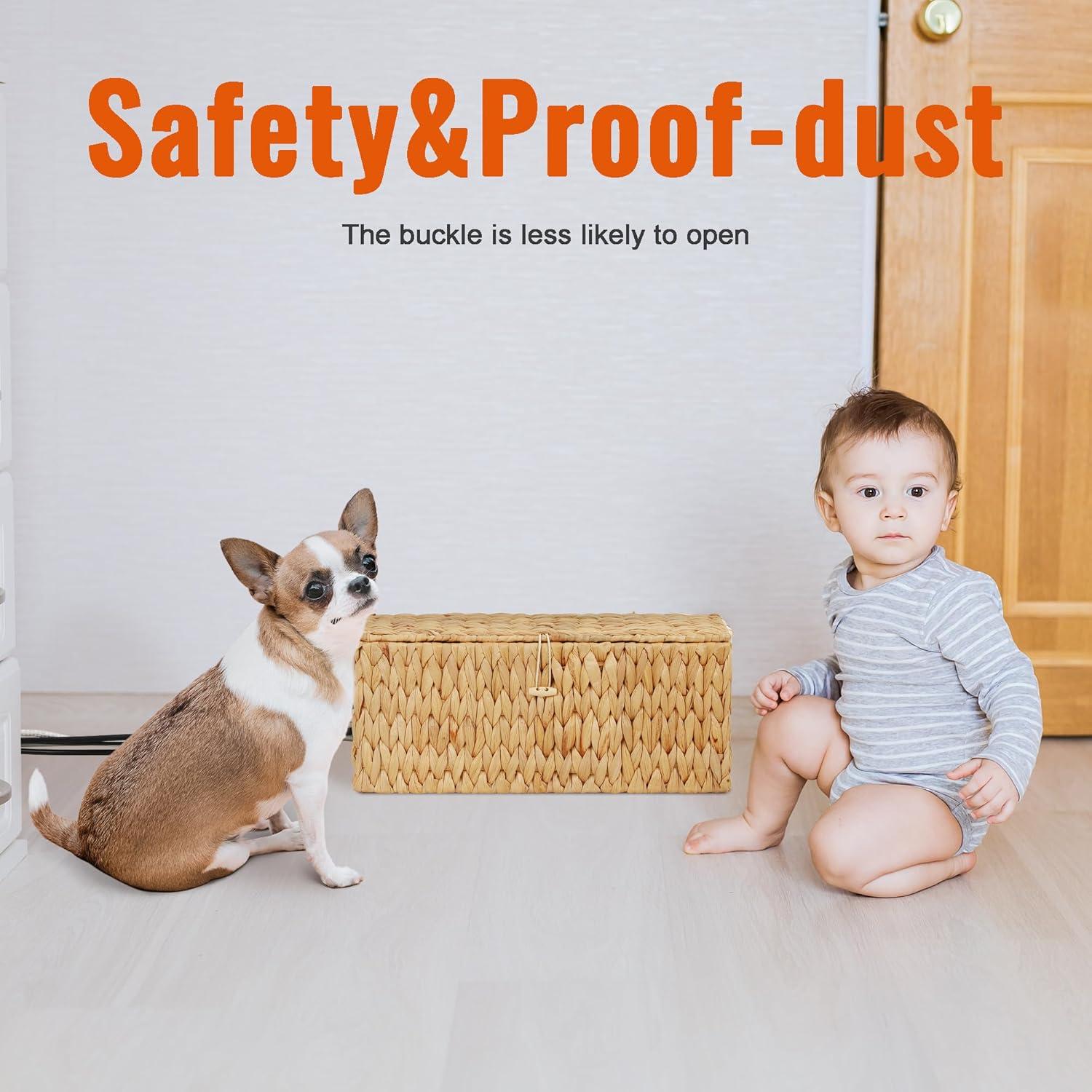 Caja Organizadora de Cables Nicemoon 2 Piezas Tejida