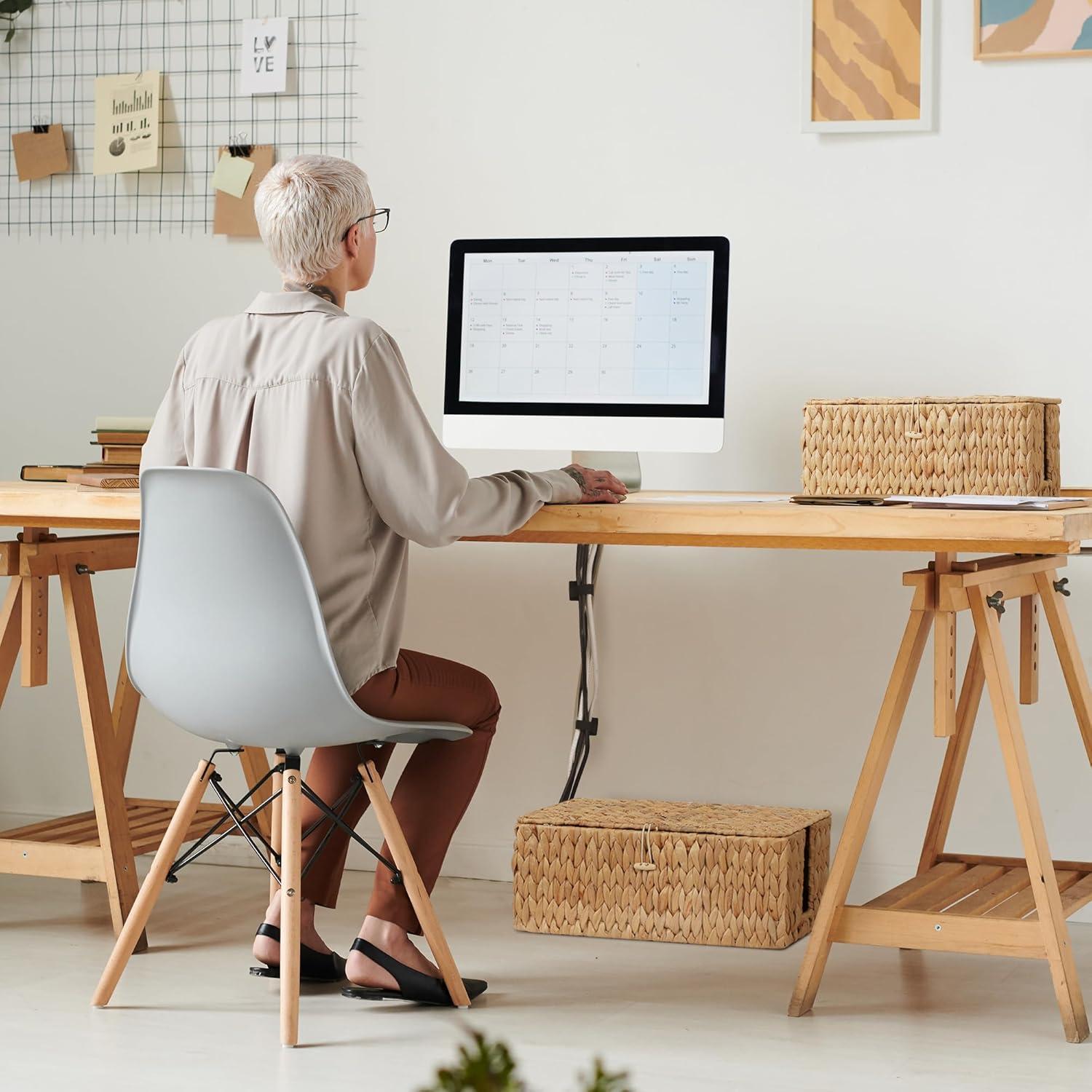 Caja Organizadora de Cables Nicemoon 2 Piezas Tejida