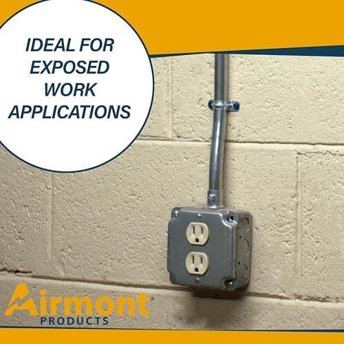 Kit Caja Eléctrica 4x4" Airmont con Receptáculo Dúplex 20A