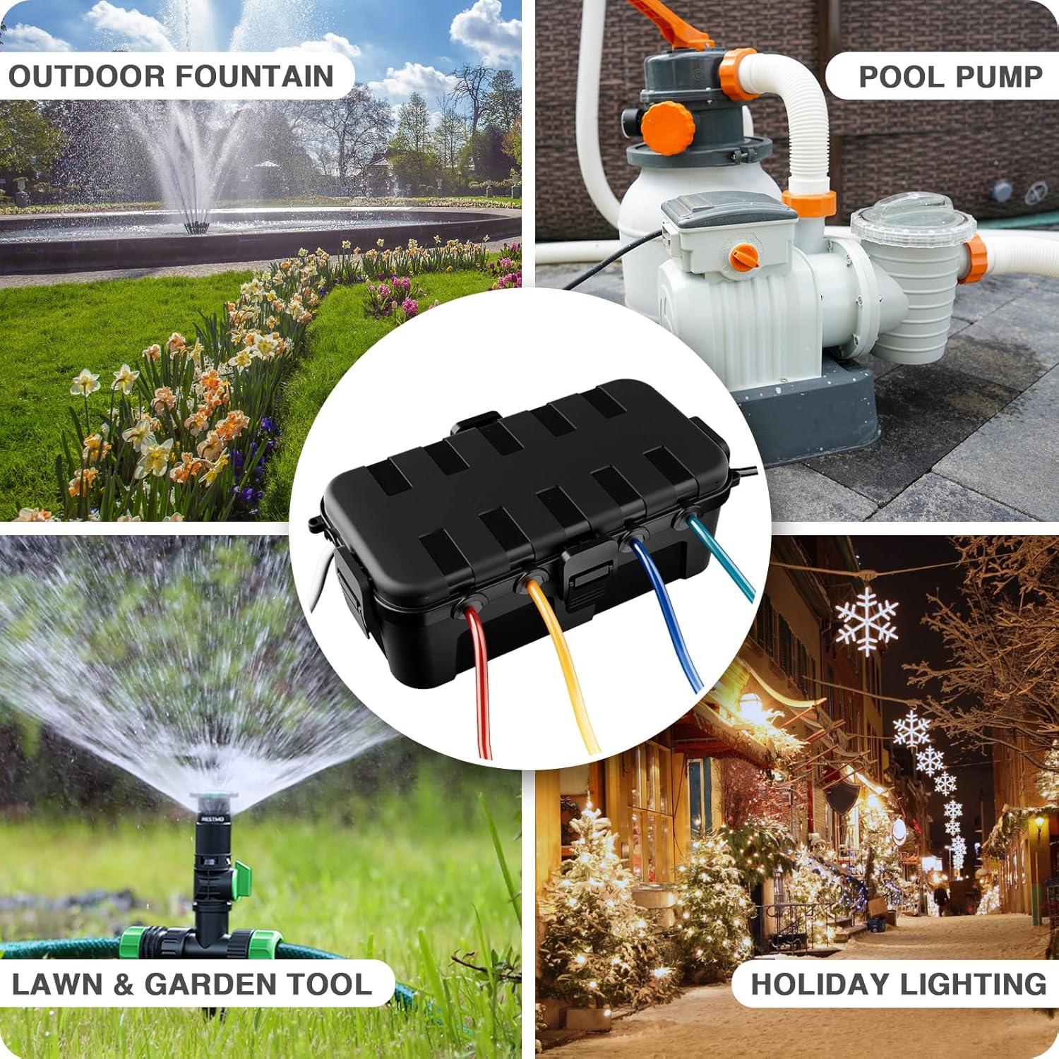 Caja Eléctrica Exterior Flemoon IP54 29x13x10 cm 6 Puertos