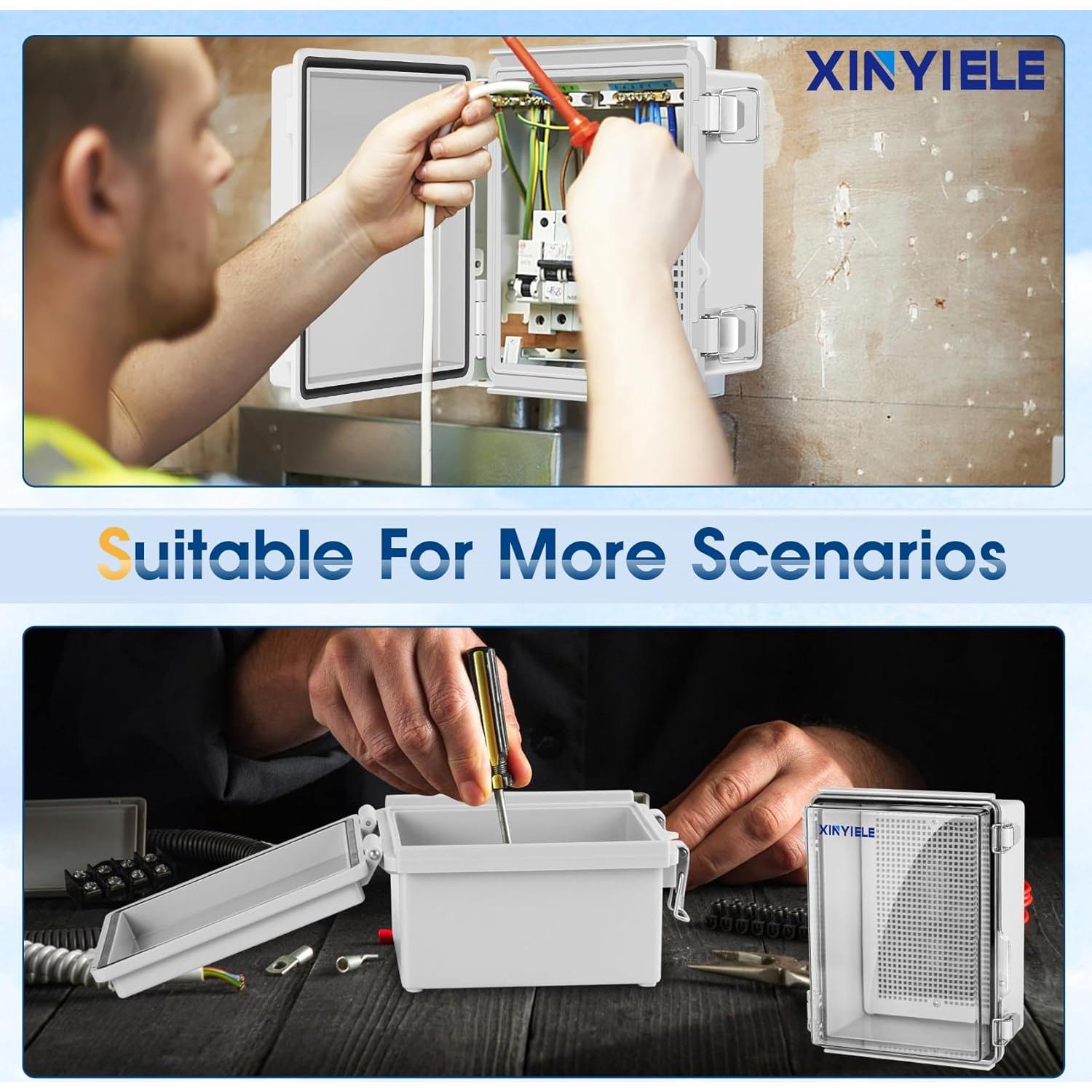 Caja de Conexiones IP67 XINYIELE 22.1x17x10.9cm Transparente