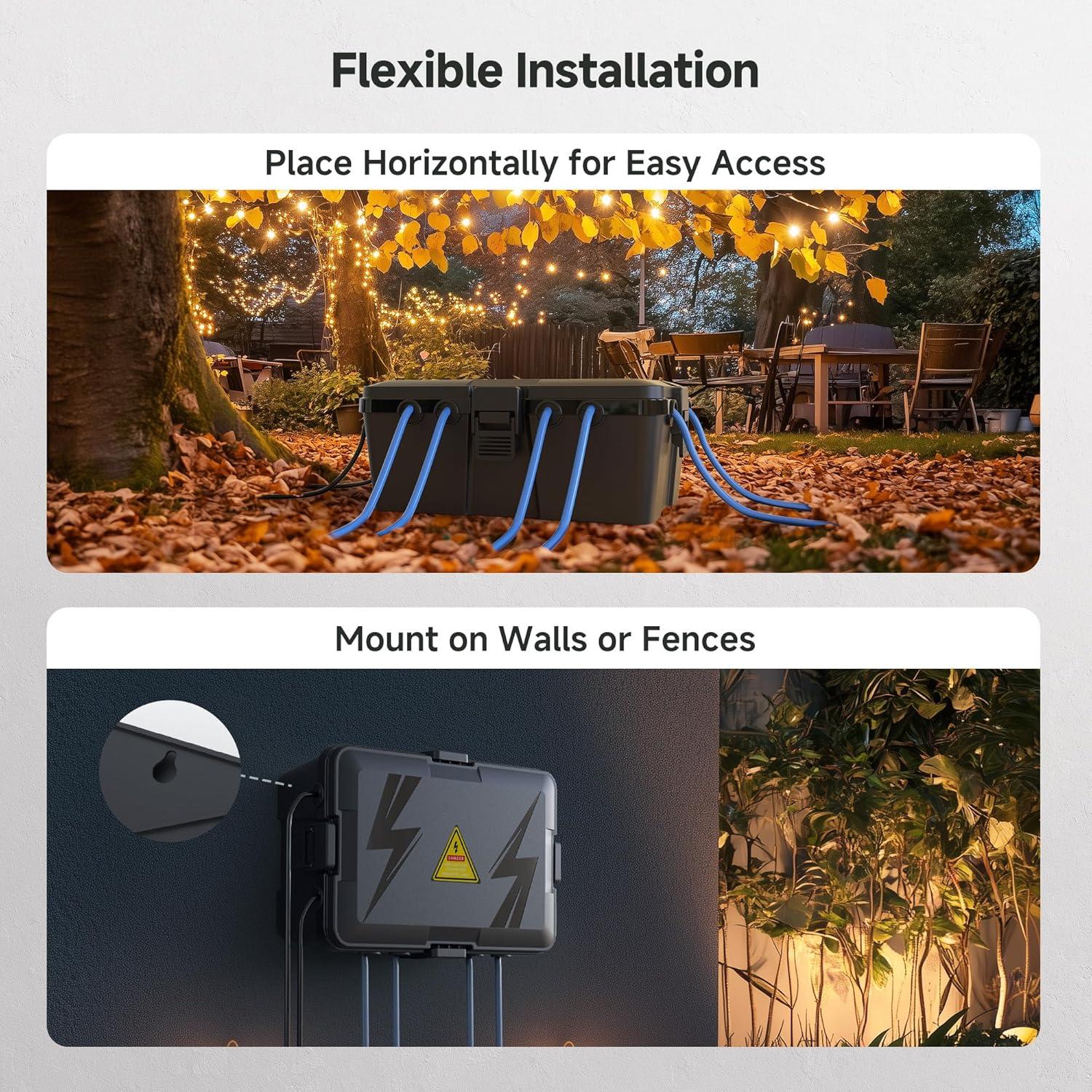 Caja Eléctrica Exterior Impermeable Cable Matters 33x22x13cm