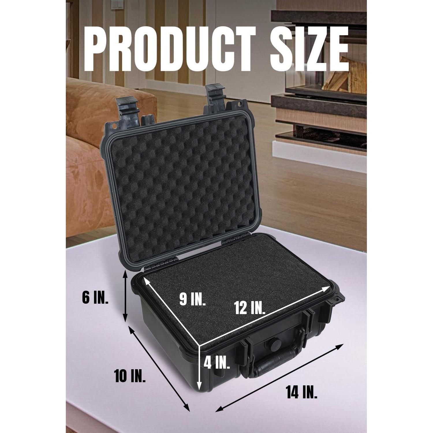 Estuche Protector Impermeable JACK BOSS 35x29x15 cm Negro