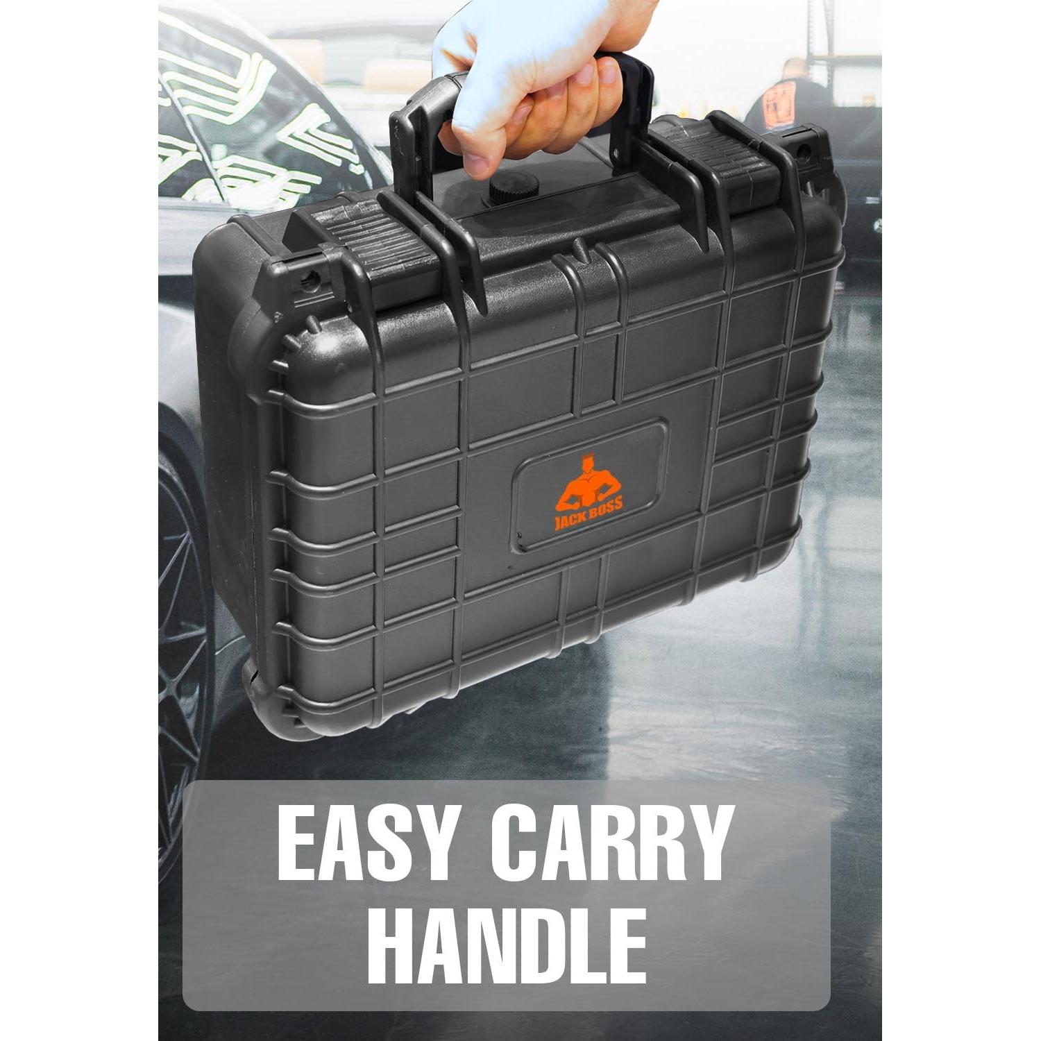 Estuche Protector Impermeable JACK BOSS 35x29x15 cm Negro