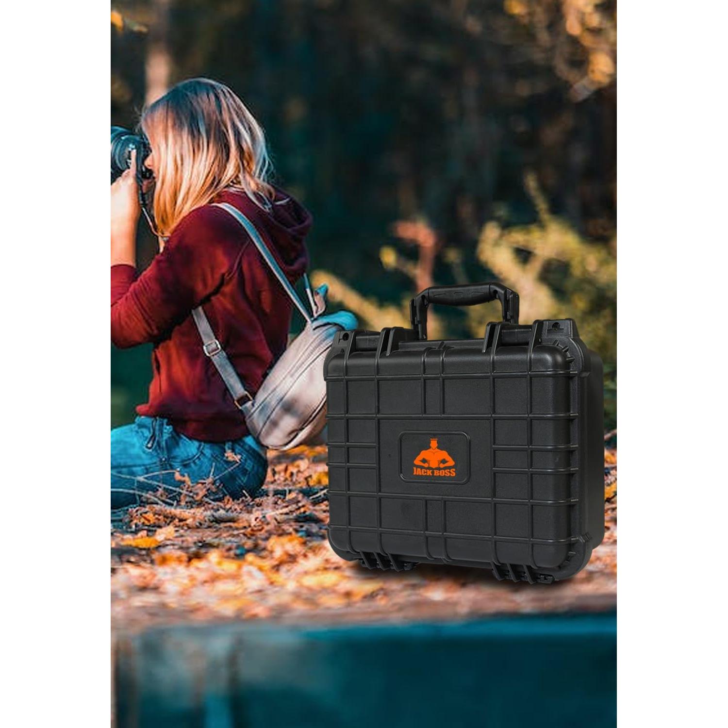 Estuche Protector Impermeable JACK BOSS 35x29x15 cm Negro